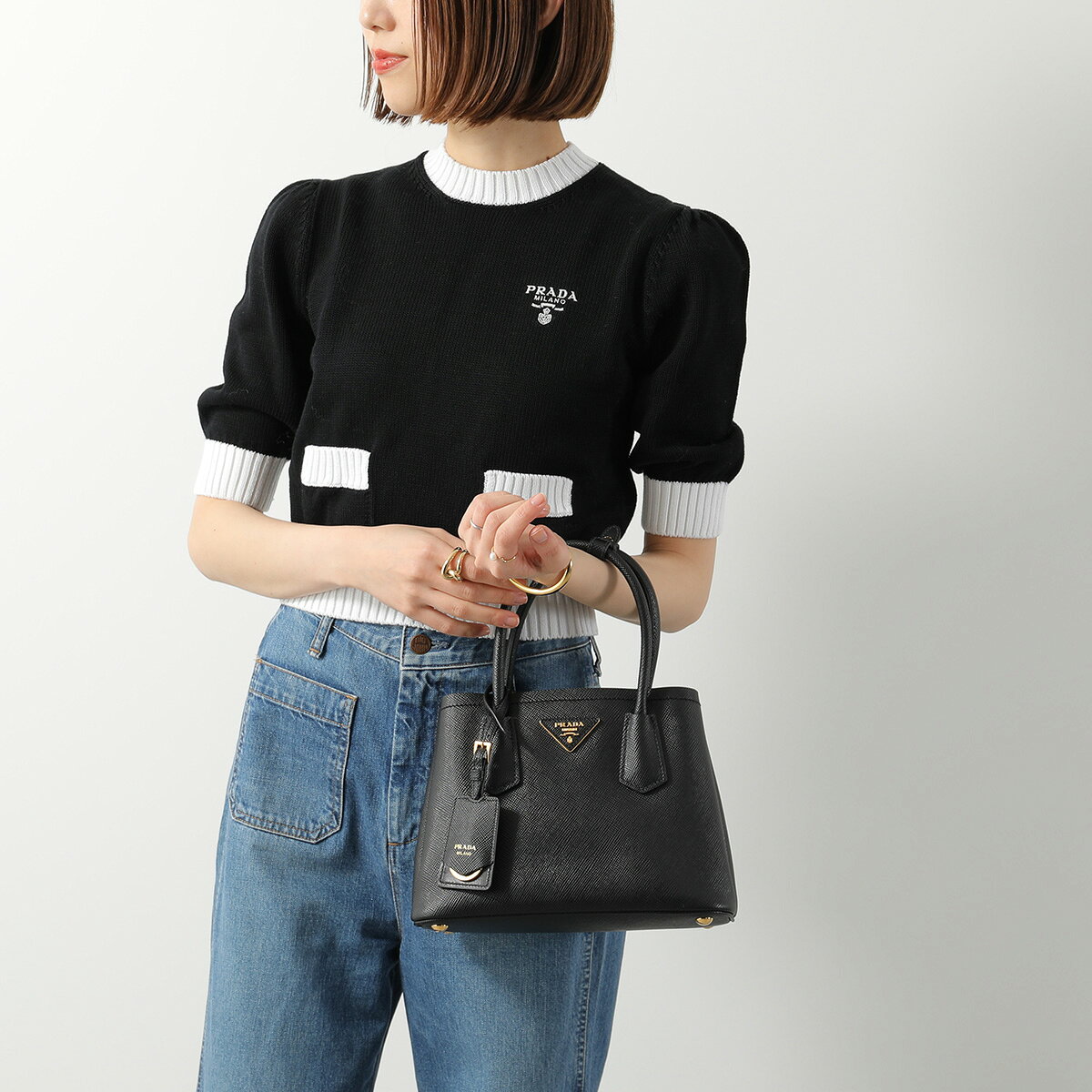 【最大2万円OFFクーポン対象・6/14～6/15限定】PRADA プラダ ハンドバッグ ドゥー...