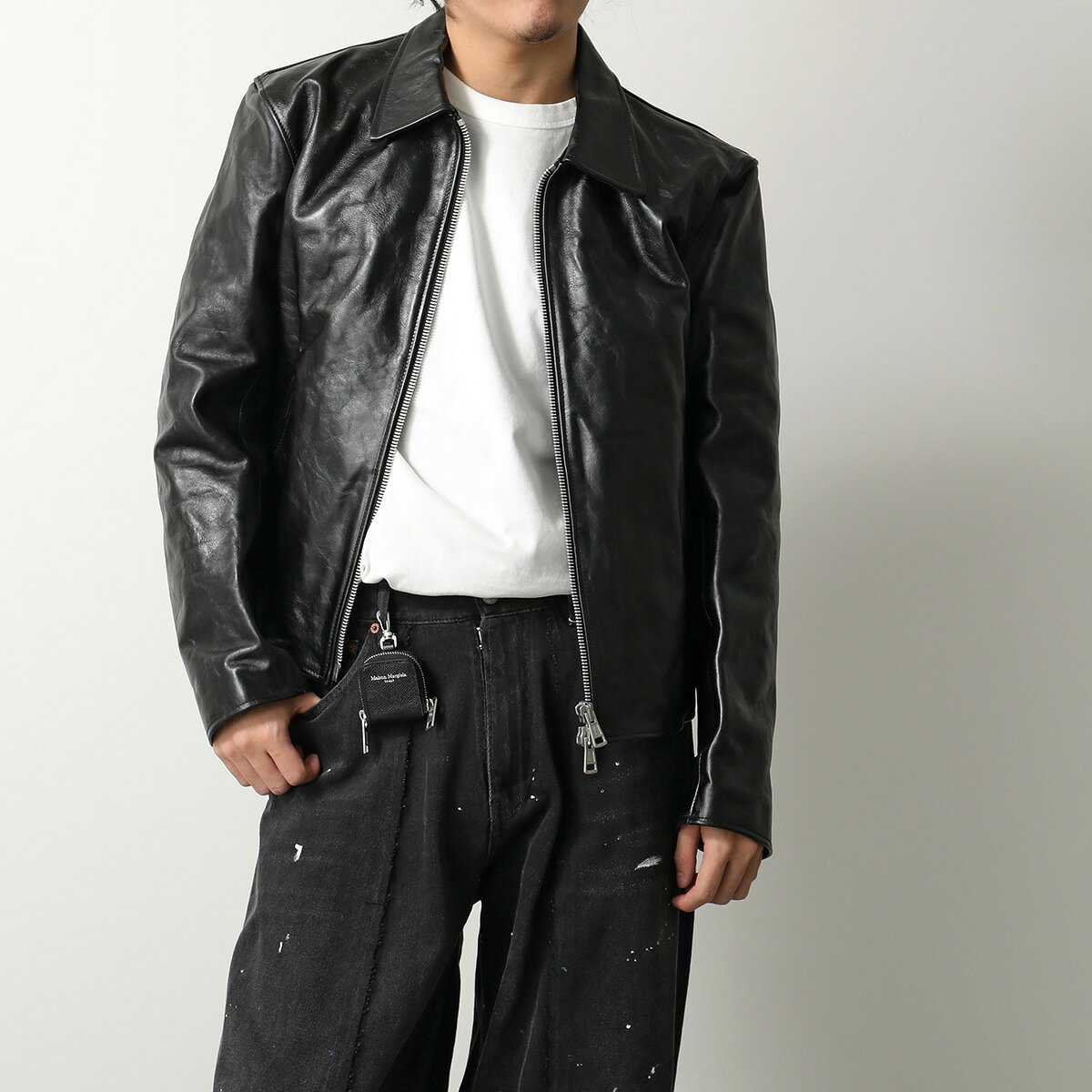�ں���2����OFF�����ݥ��оݡ�4/1�����MAISON MARGIELA �᥾��ޥ른���� ����ۥ󥱡��� S55VT0076 P0399 ��� �쥶�� AirPods �����ݥå� �������ݥå� ���� T8013 S55VT0076P0399T8013