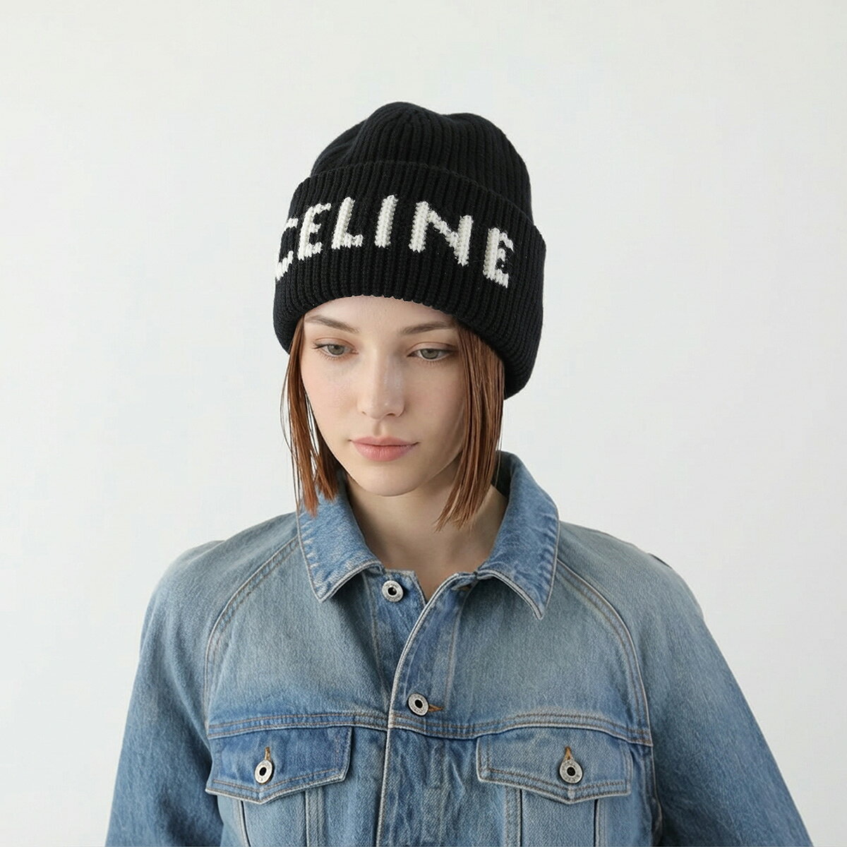 CELINE ���꡼�� �˥å�˹ AA0H92I93.38AO ��� �����ߥ亮������ ���� ��� �˥åȥ���å� �ӡ��ˡ� ˹�� �֥�å�