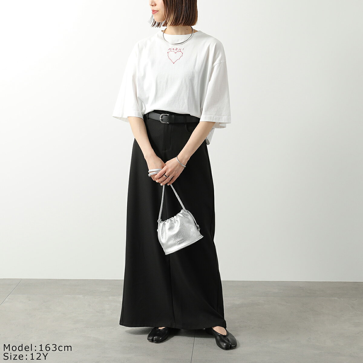 MARNI KIDS マルニ キッズ Tシャツ M01680 M00SG レディース ガールズ 半袖 カット...