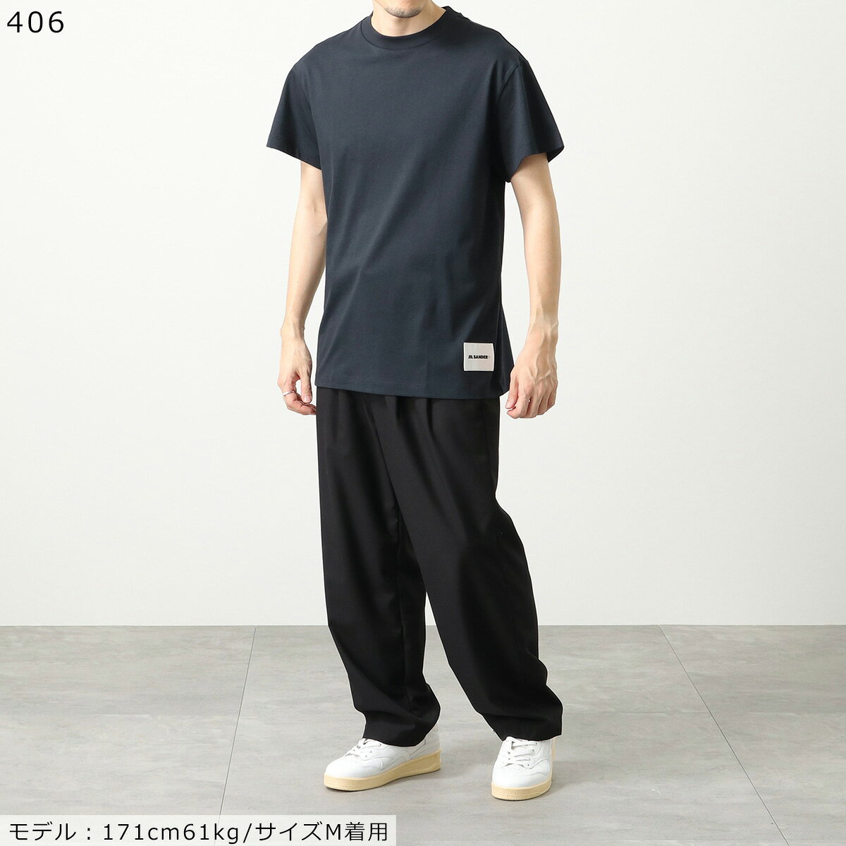【最大2万円OFFクーポン対象・3/8限定】JIL SANDER+ ジルサンダー プラス Tシャツ 【1枚単品】 JPUU706530 MU248808 J47GC0001 J45048 JTN254 メンズ 半袖 クルーネック ロゴラベル カットソー コットン カラー4色 J47GC0001J45048001【dc_kikaku】 - Image 2