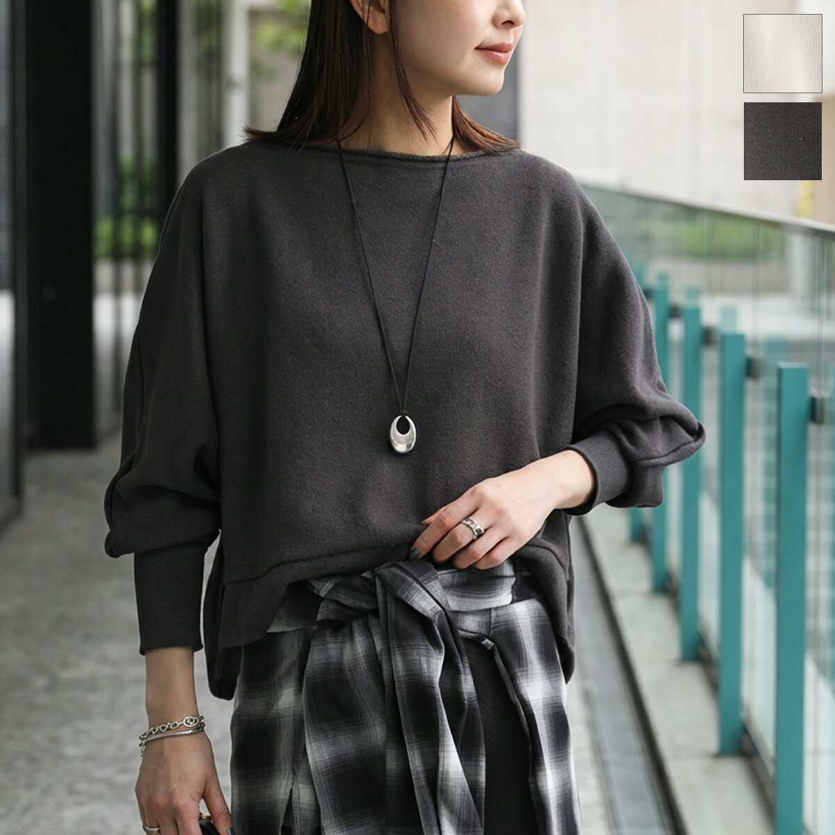 AMERICANA」 スウェットカットソー「MICA＆DEALコラボ」 FREE グレー 
