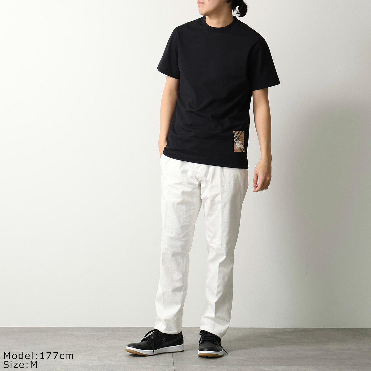BURBERRY バーバリー Tシャツ 8104889 メンズ 半袖 カットソー クルーネック チェックラベル ワンポイント A auc-marks-run-10566937 インポートセレクトmusee サンプル画像2