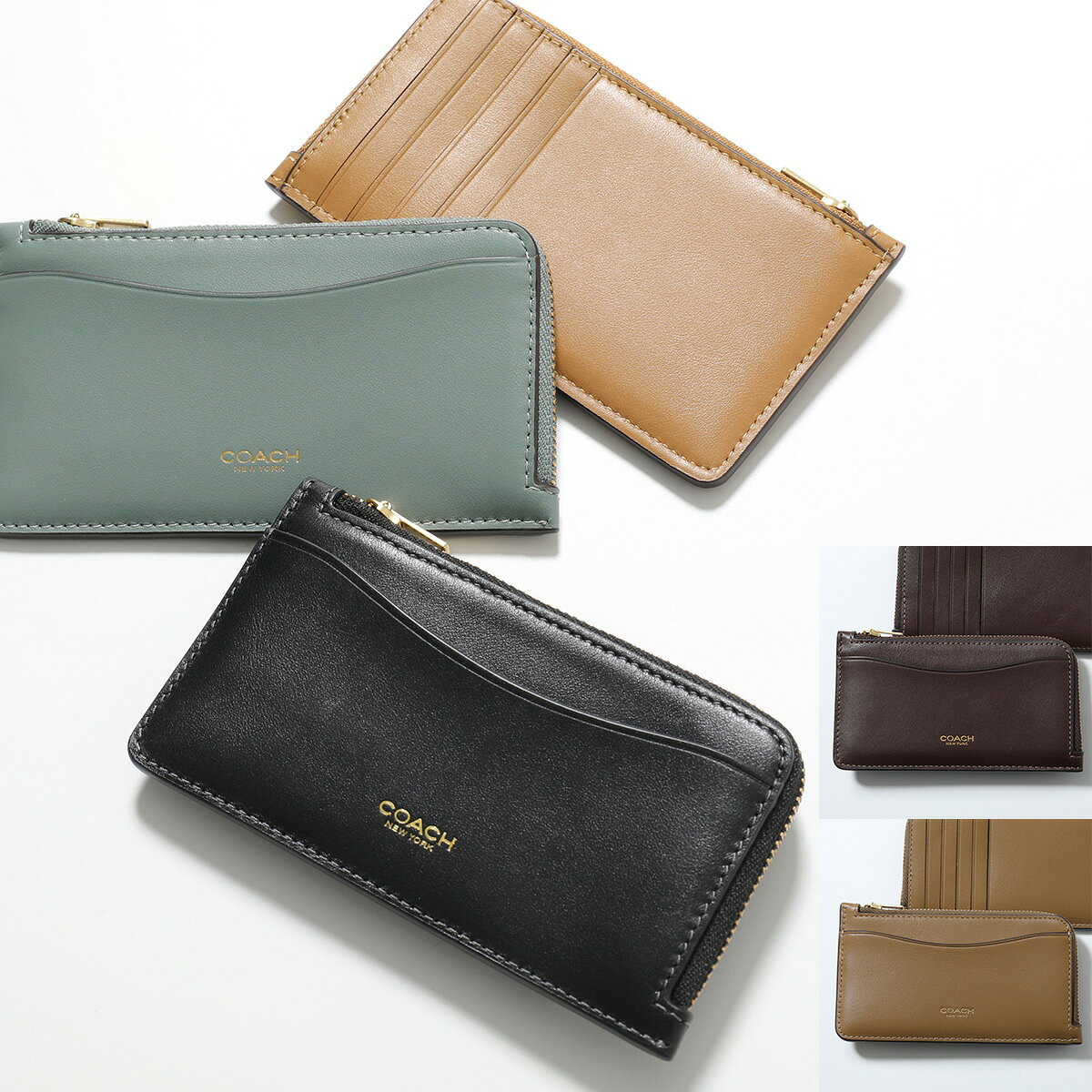 COACH コーチ コインケース CZ112 レディース カードケース フラグメントケース ミニ財布 小銭入れ レザー ロゴ カラー5色