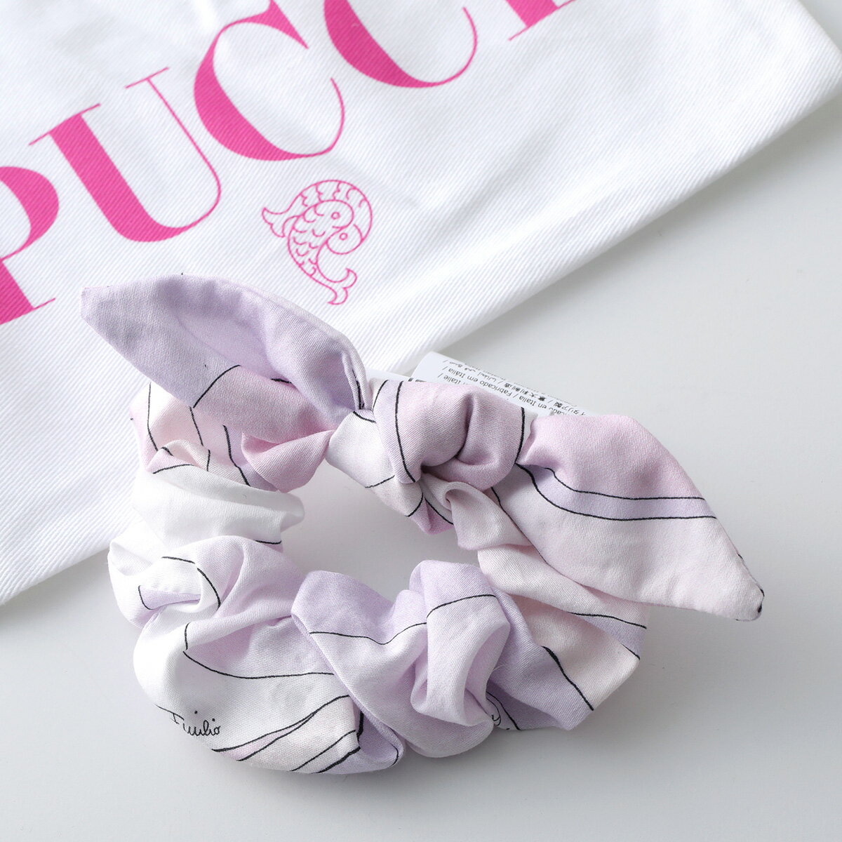 EMILIO PUCCI KIDS エミリオプッチ キッズ シュシュ PY0A24 S0232 レディース ガールズ コットン ヘアアクセサリー ヘアゴム 髪留...