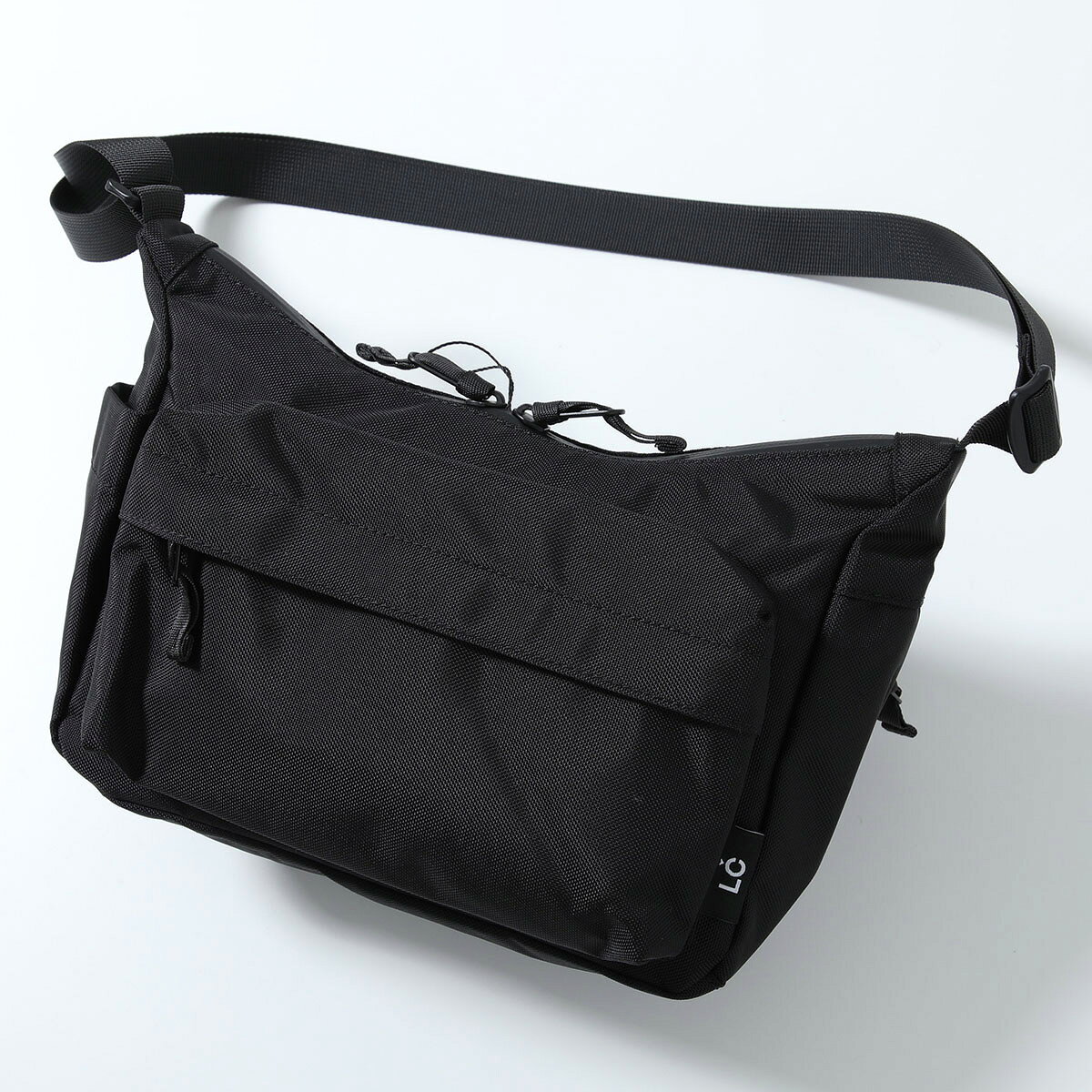 LC by LOWERCASE エルシー・バイ・ロウワーケース ショルダーバッグ LC04 メンズ ナイロン ロゴ クロスボディ 840デニール 鞄 BLACK