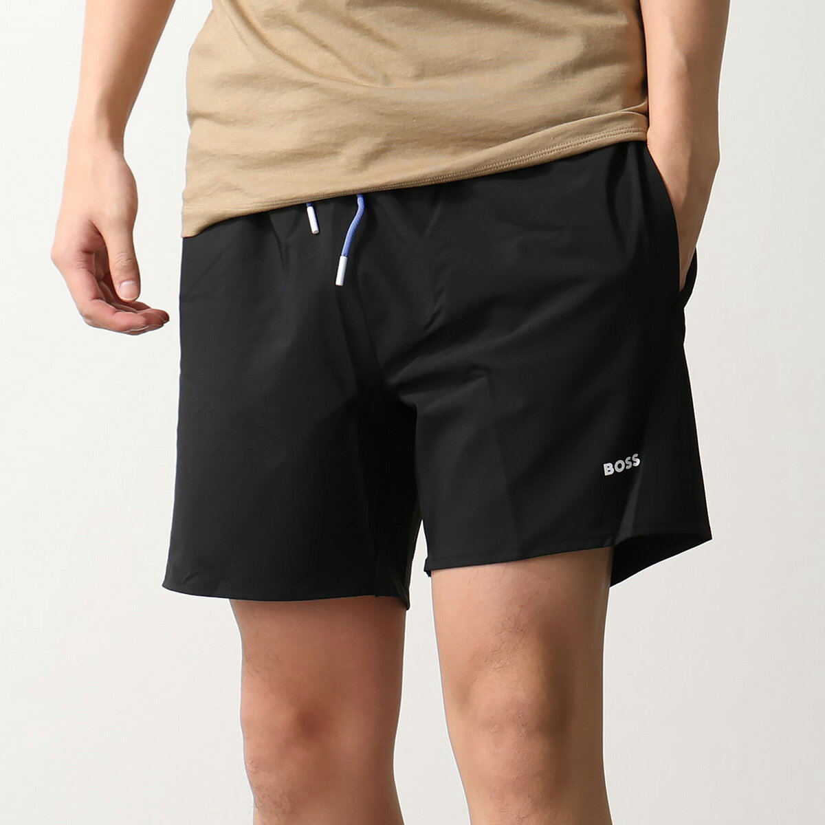 ○★新品未使用　BOSS（ボス）　リコ　スイムショーツ　S　ブラック メンズスイムショーツ | HUGO BOSS