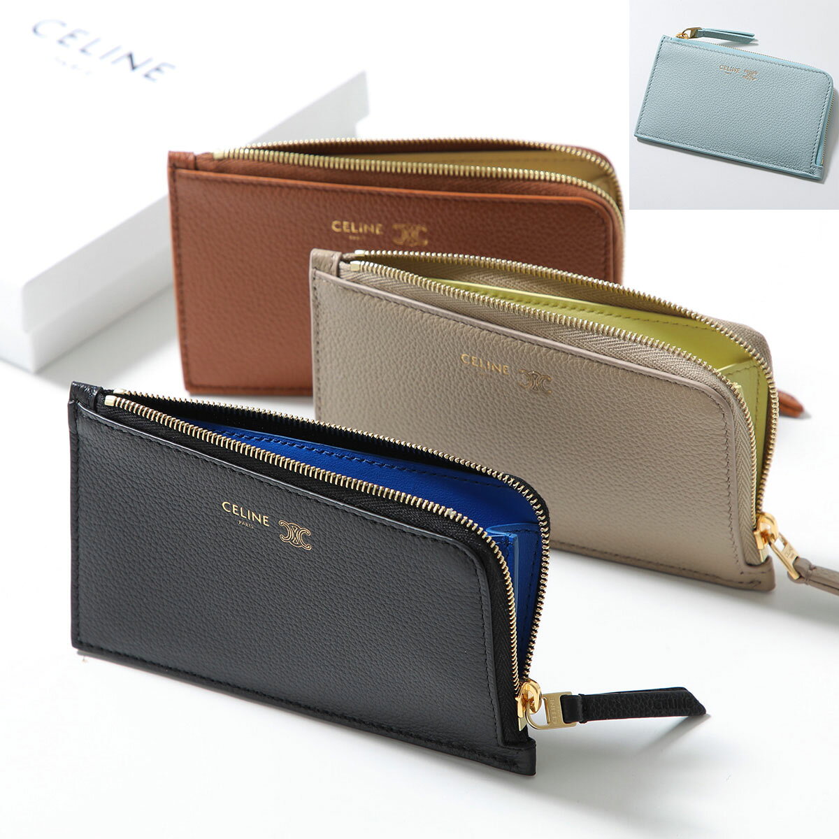 CELINE セリーヌ がま口 小銭入れ レザー ケース ベージュ レディース CELINE - 美品✨CELINE セリーヌ トリオンフ コインケース がま口 小銭