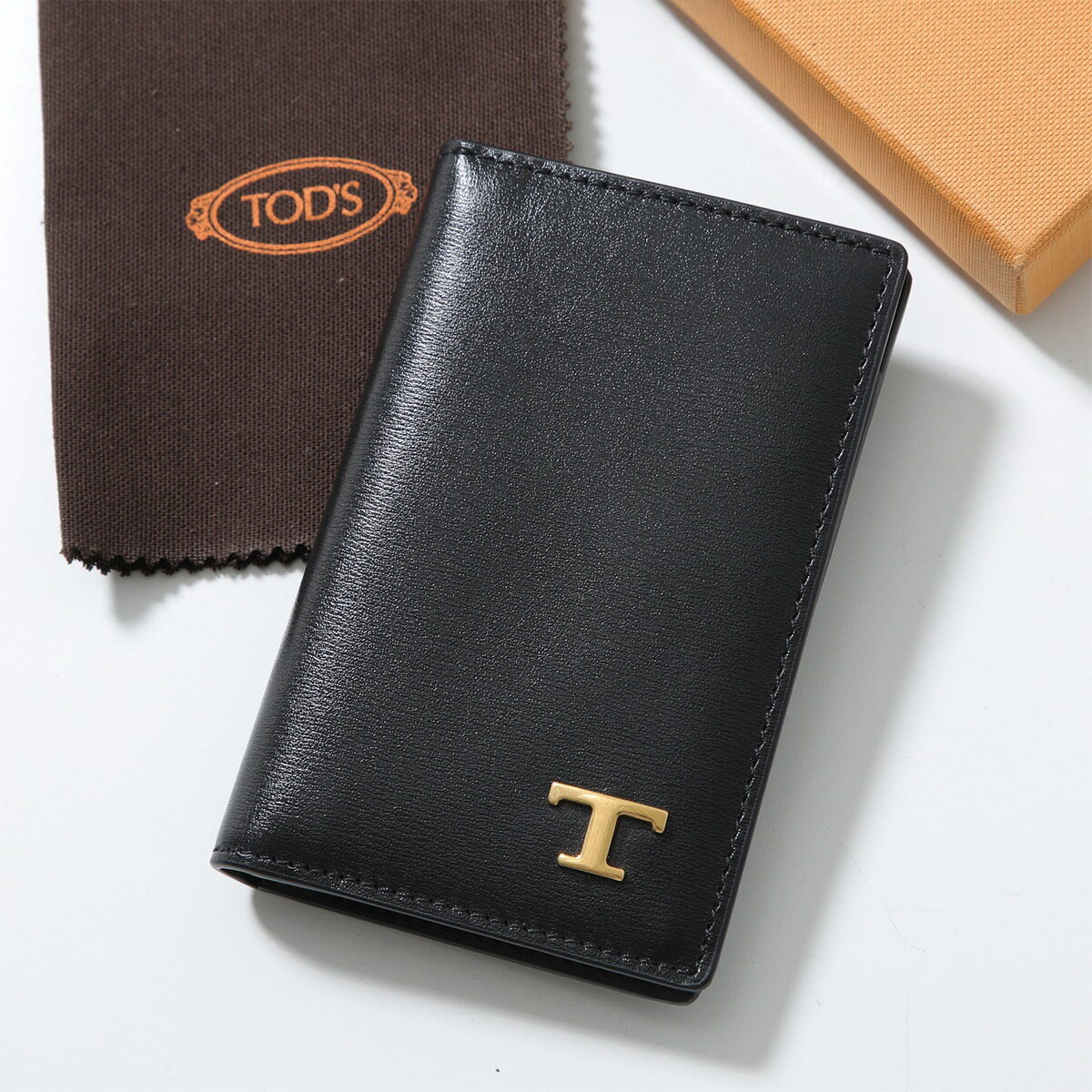 TODS トッズ カードケース T TIMELESS Tタイムレス XAMTSYFA200RLO メンズ レザー カードホルダー ロゴ ミニ財布 B999 XAMTSYFA200RLOB999