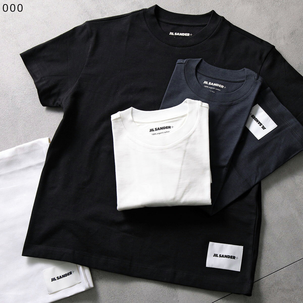 【最大2万円OFFクーポン対象・4/29～5/1限定】JIL SANDER+ ジルサンダー プラス Tシャツ 【3枚組】 J40GC0001 JTN254 レディース 半袖 カットソー 3枚セット ロゴT カラー2色