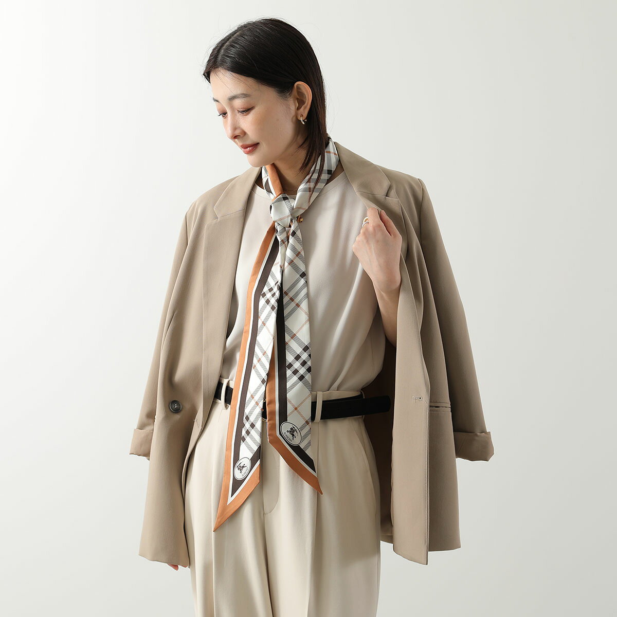 最大2万円OFF ・9 18限定 BURBERRY バーバリー スカーフ SS MED CH KSB 8120320 レディース auc-marks-run-10567856 インポートセレクトmusee サンプル画像2
