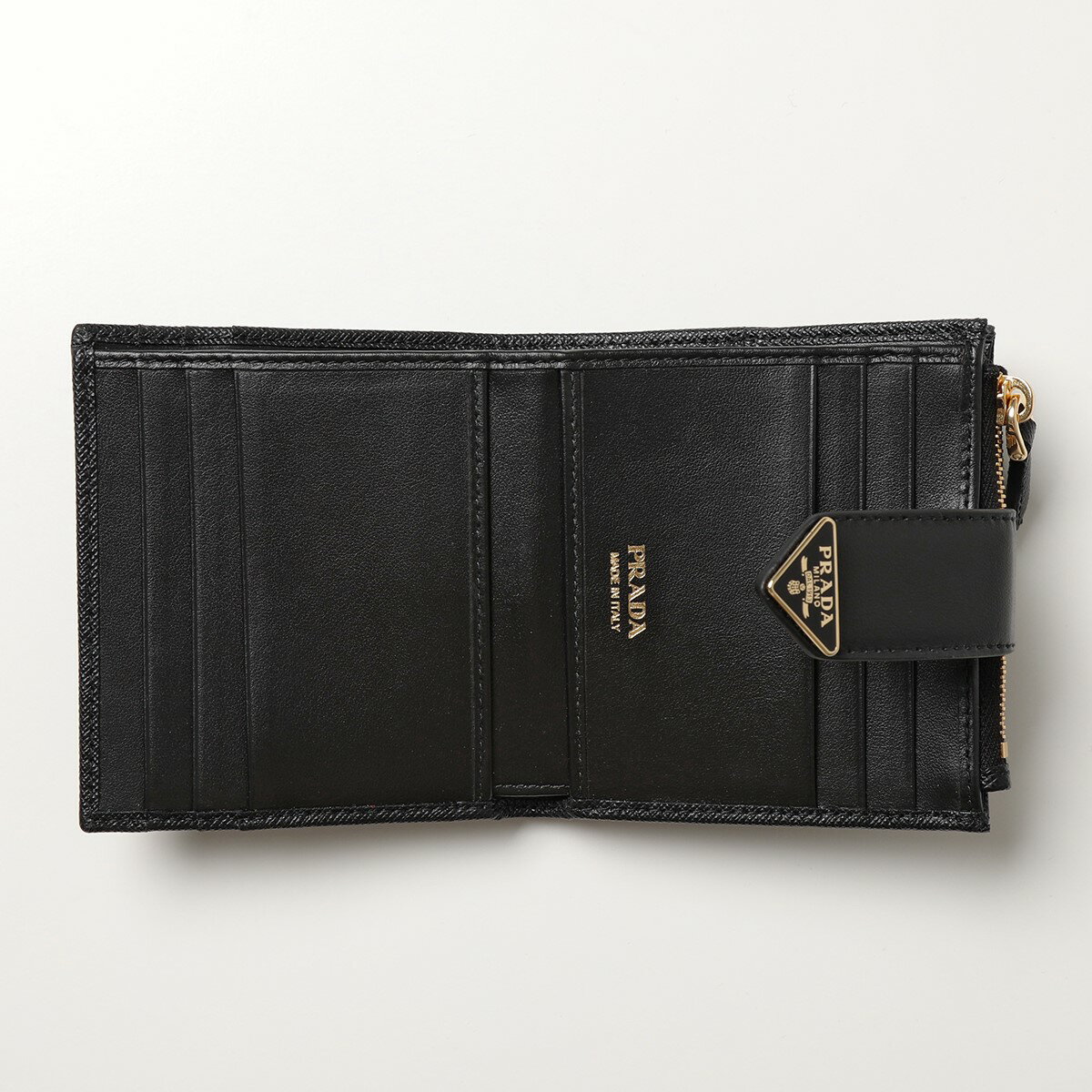 PRADA プラダ 二つ折り財布 1ML047 2DYG レディース レザー サフィアーノ カードケ...
