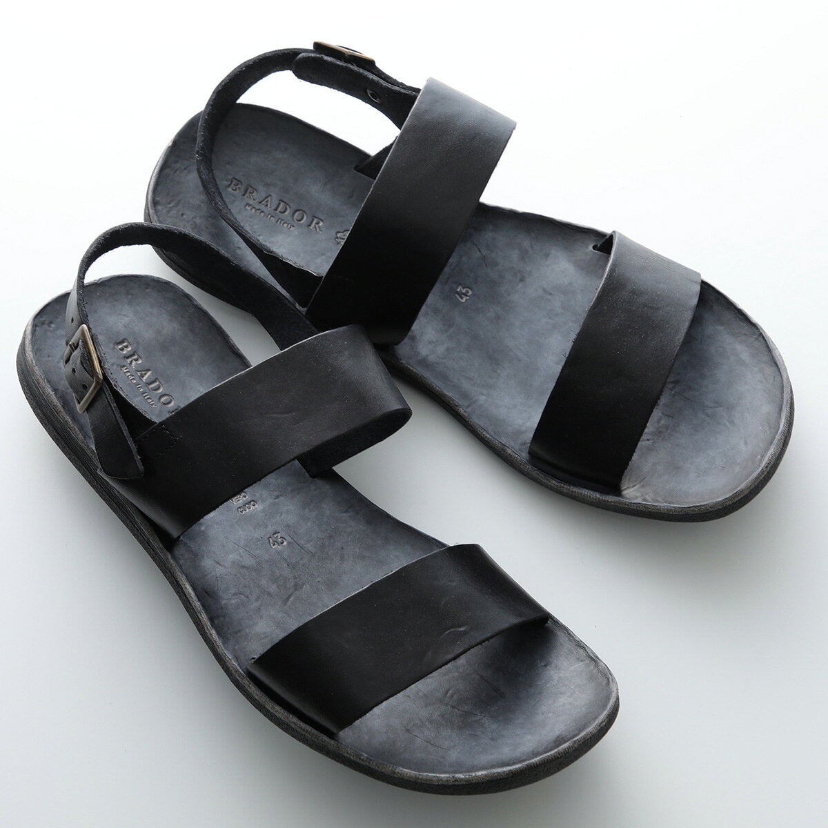 【最大2万円OFFクーポン対象・6/20～6/21限定】BRADOR ブラドール サンダル 46300 メンズ T/CAPO フラット バックストラップ タンニン レザー コンフォート シューズ 靴 カラー2色【dc_kikaku】 2