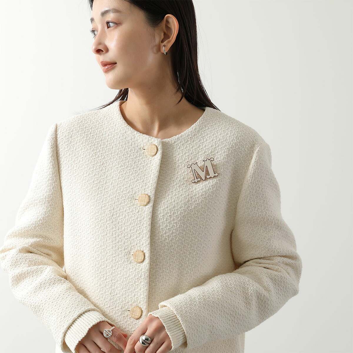 インポートセレクトmuseeの【最大2万円OFFクーポン対象・8/15～8/16限定】【訳あり】MAX MARA マックスマーラ ブローチ EGREGE アグレジェ レディース アクセサリー メタル ピンバッジ 001｜アングル2