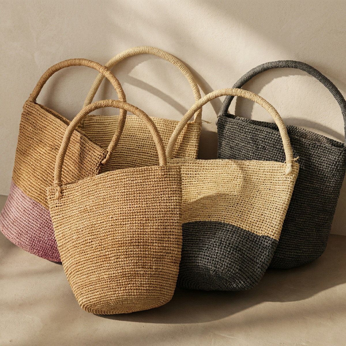 MADE IN MADA BARNABE BAG カゴバッグ　タッセルラフィア MADE IN MADA（メイドインマダ） かごバッグ カゴバッグ 「MADE IN
