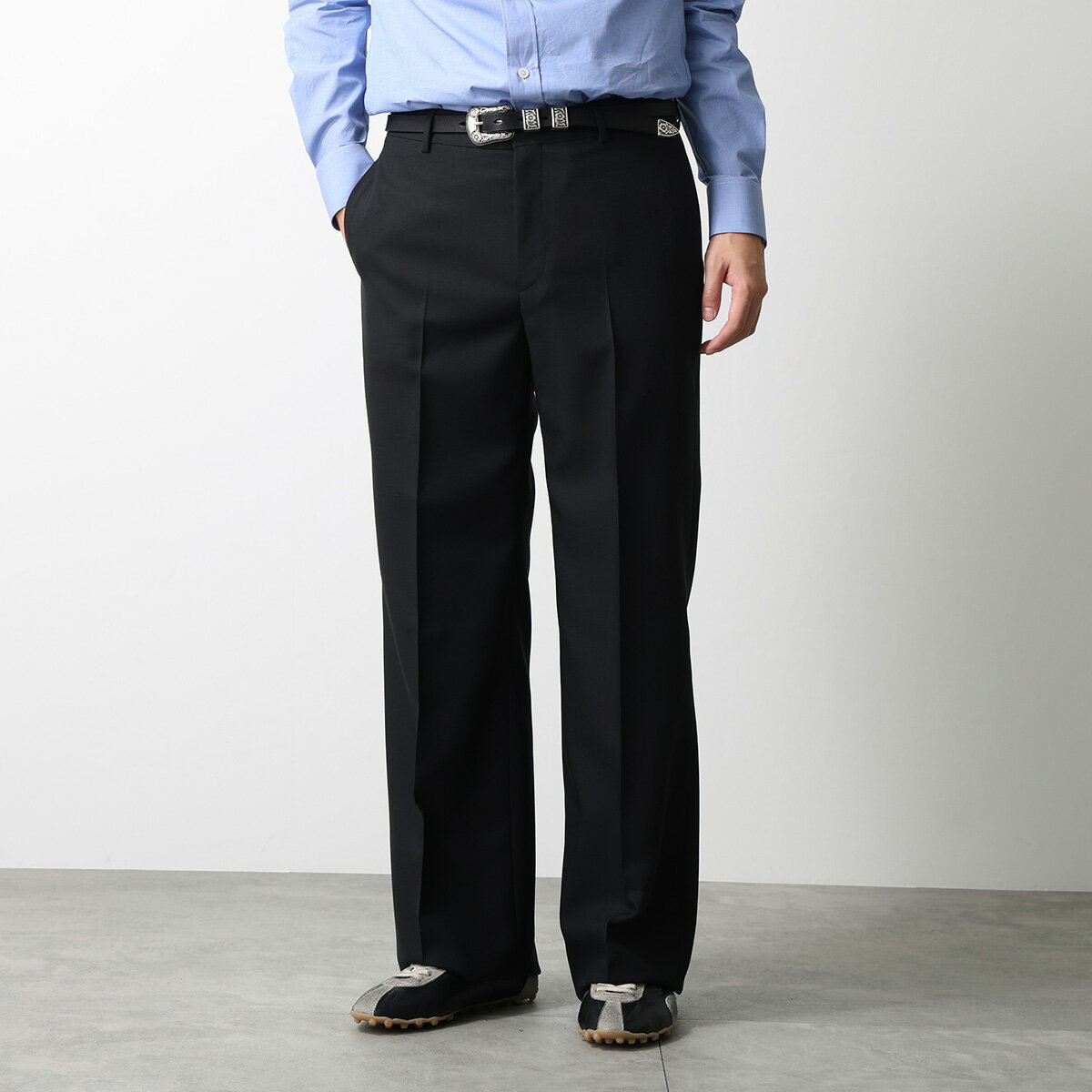 未使用　25AW セリーヌ　チェック　ウールパンツ　パジャマパンツ CELINE（セリーヌ）スラックス グレー サイズ:38(S位) レディース