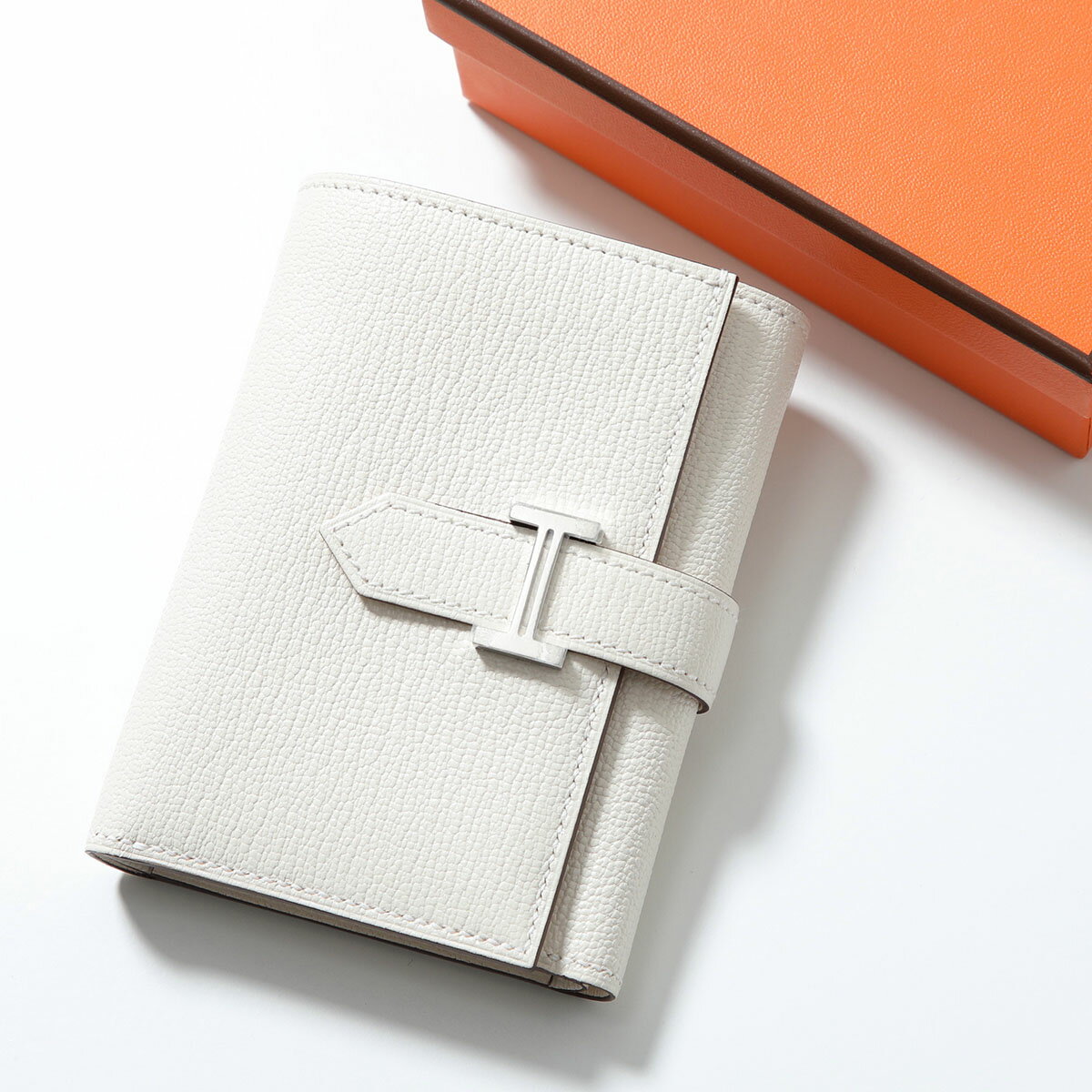 HERMES エルメス 三つ折り財布 ベアン コンビネ BEARN COMBINE 082876CK レディース シェーブル レザー W刻印 スモール ミニ財布 Hメタルロゴ SV金具 NATA ナタ