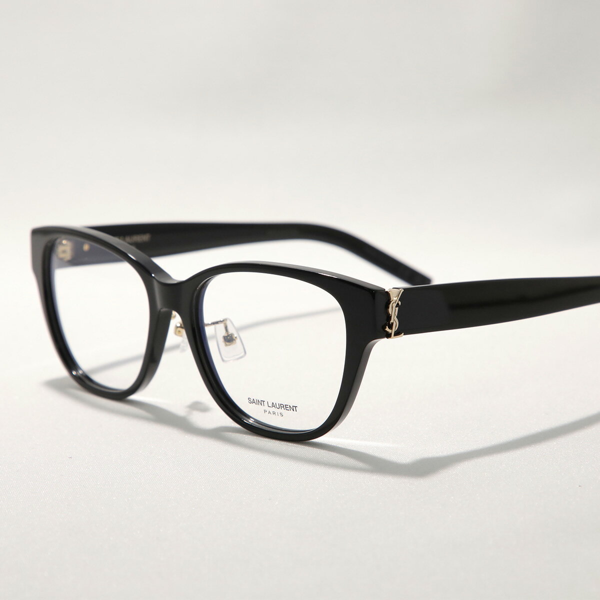 Rakuten - SAINT LAURENT サンローラン メガネ SL M169/F ウェリントン型 レディース セルフレーム フルリム アジアンフィット クリングスタイプ メタルロゴ 001