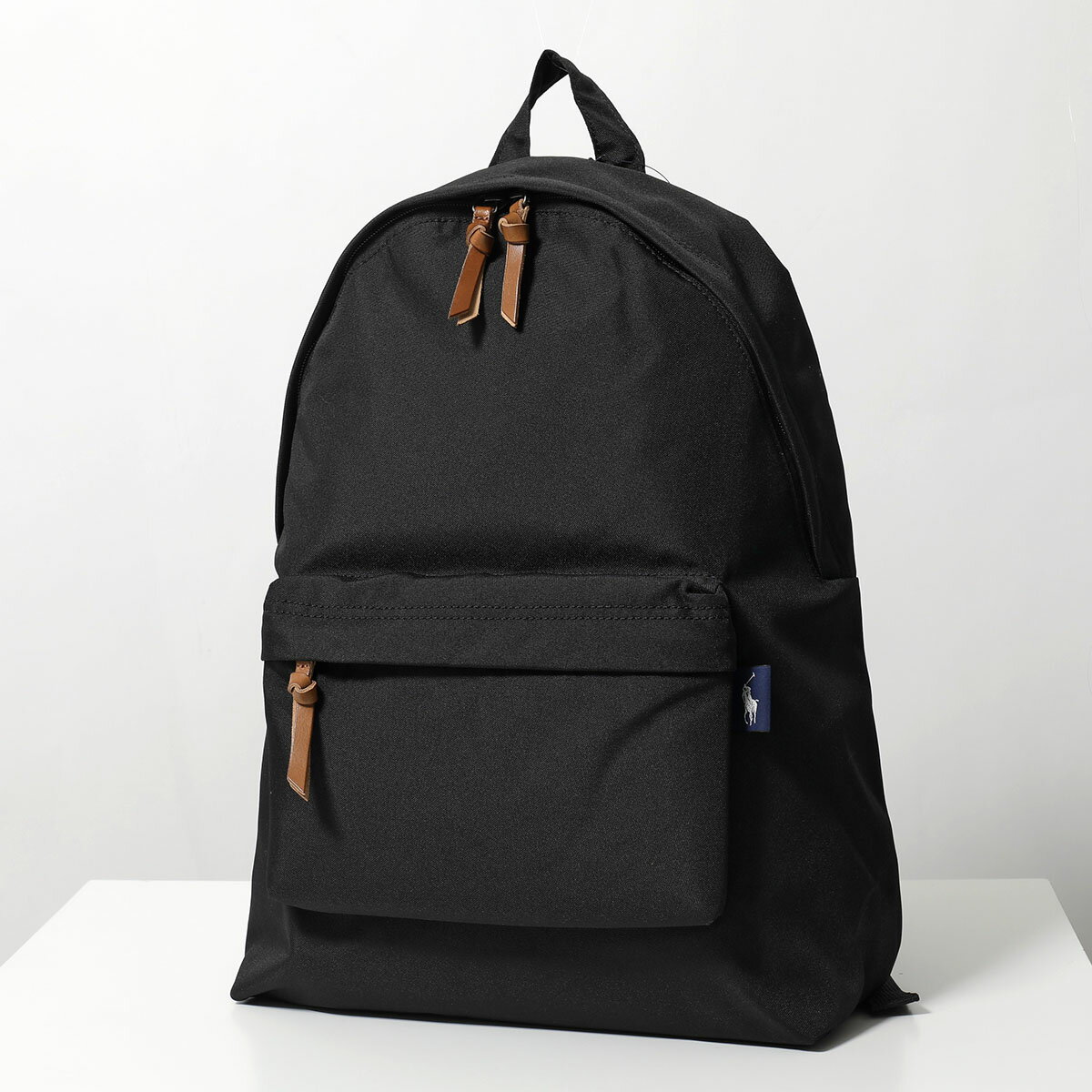 Polo Ralph Lauren ポロラルフローレン リュック レザートリム 405962433 メンズ バックパック ポニー 刺繍 鞄 003/BLACK