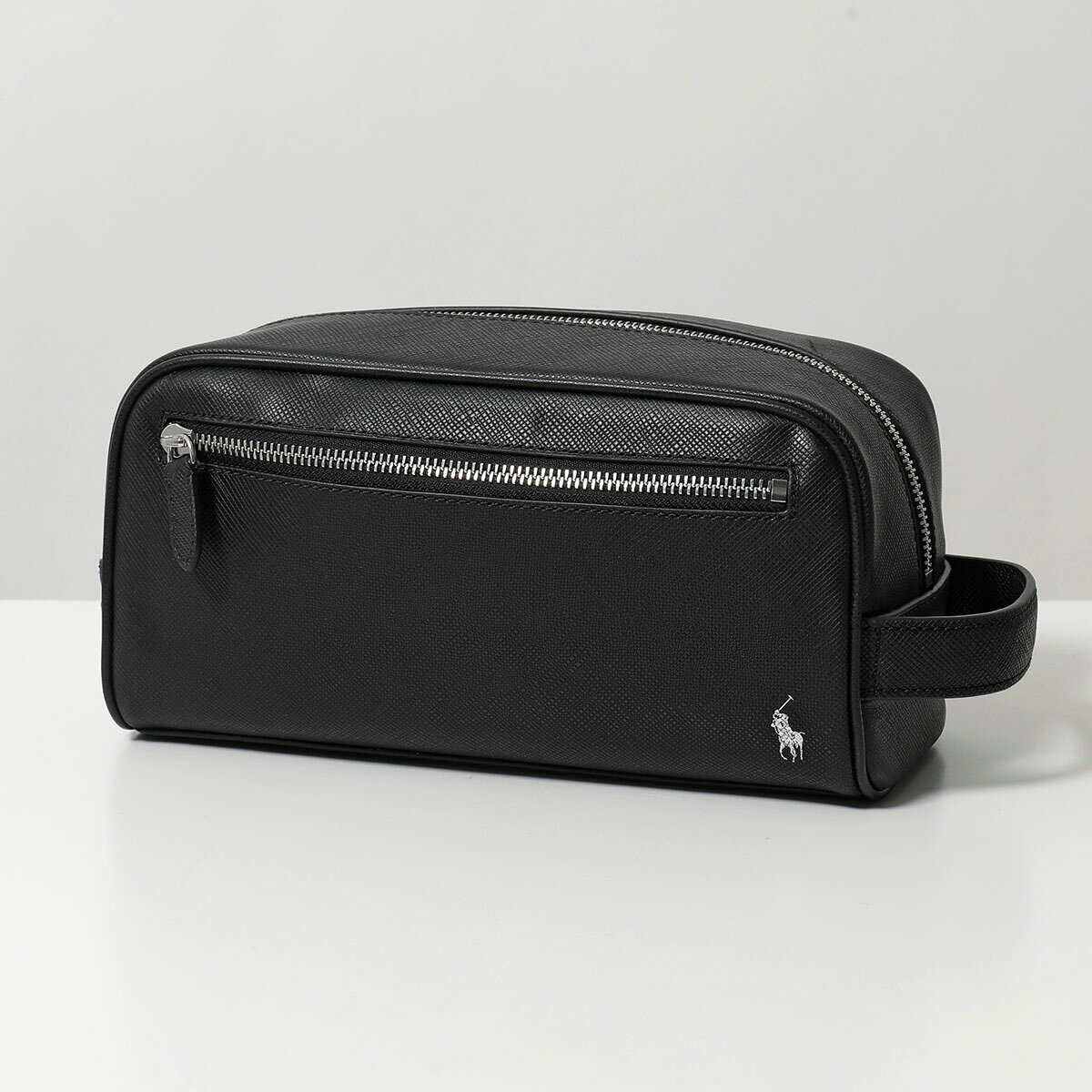 Polo Ralph Lauren ポロラルフローレン クラッチバッグ wash bag 405931676 メンズ セカンドバッグ レザー 鞄 001/BLACK
