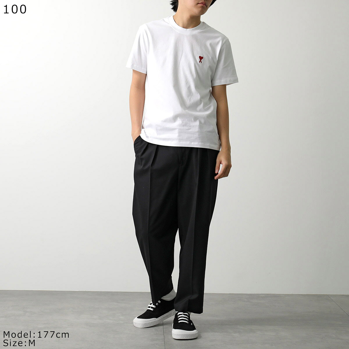【最大2万円OFFクーポン対象・6/14～6/15限定】ami paris アミパリス Tシャツ BFUT...