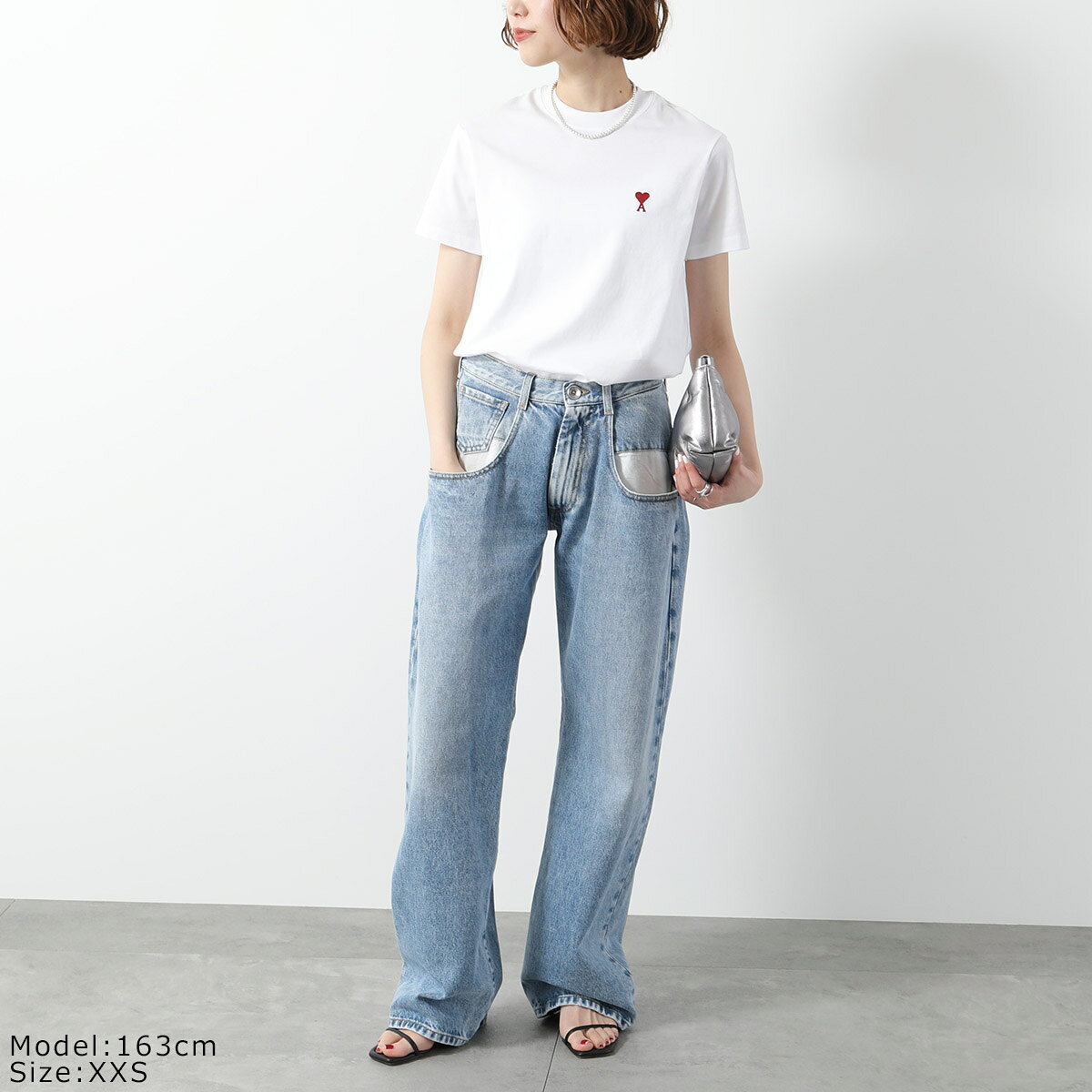 【最大2万円OFFクーポン対象・6/14～6/15限定】ami paris アミパリス Tシャツ BFUT...