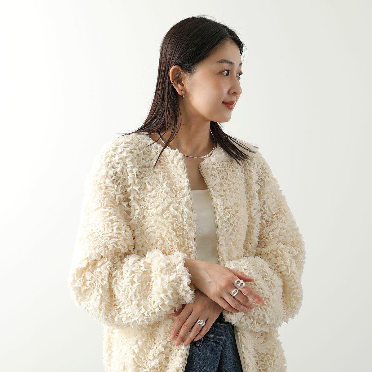 HERMES エルメス リング シェーヌ・ダンクル バンキャトル ダブル TGM Chaine d'an...