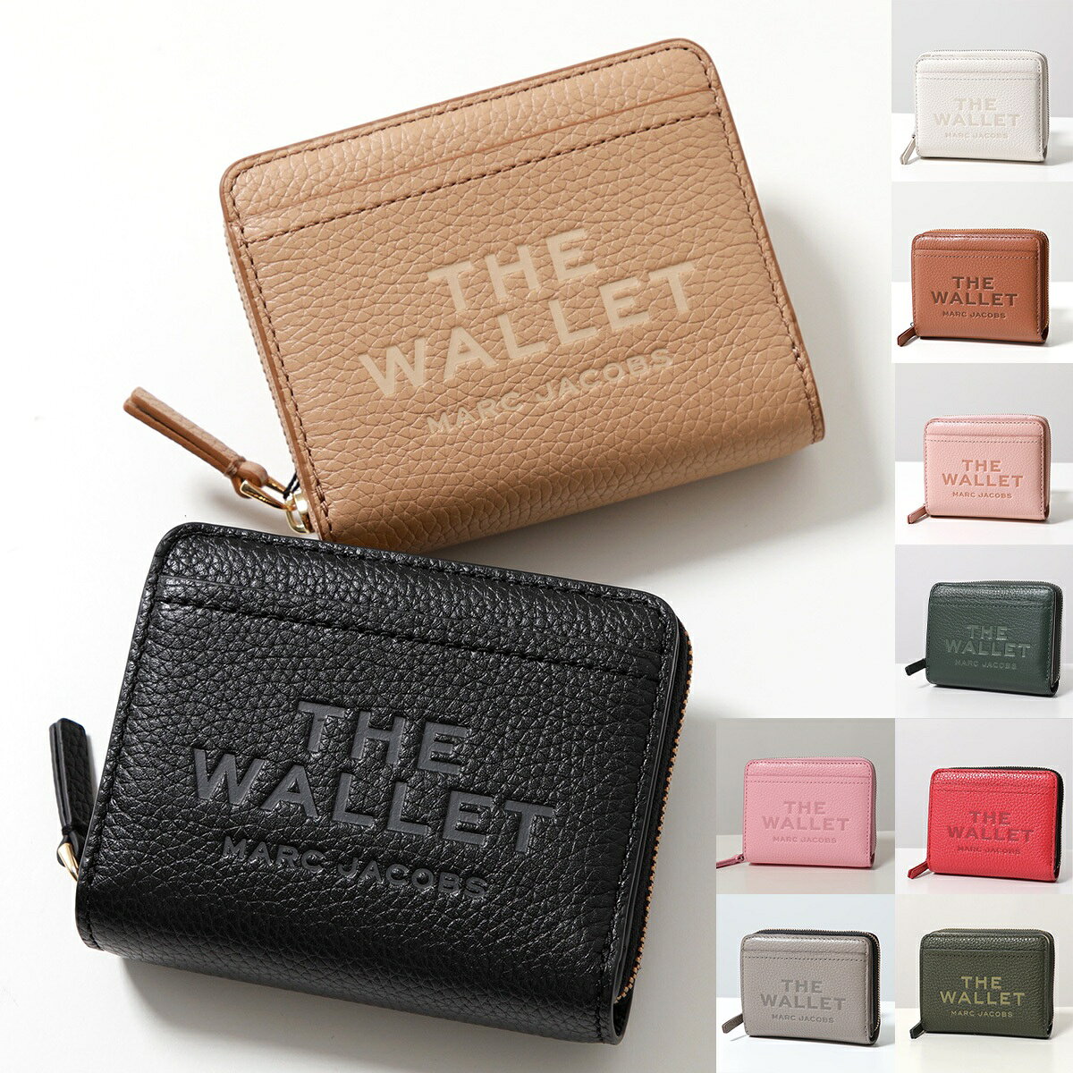 【最大2万円OFFクーポン対象 5/20限定】MARC JACOBS マークジェイコブス 二つ折り財布 THE WALLET 2R3SMP044S10 レディース レザー ミニ財布 ロゴ