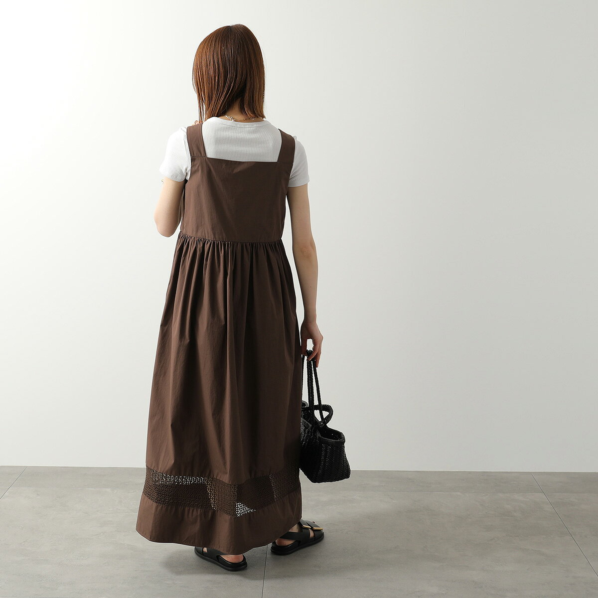 【最大2万円OFFクーポン対象・8/18限定】WEEKEND MAX MARA ウィークエンド マックスマーラ ワンピース GOLA ゴーラ レディース ノースリーブ コットン ドレス ロング丈 フレア auc-marks-run-10568127 インポートセレクトmusee サンプル画像3