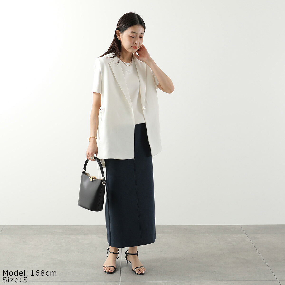 【最大2万円OFFクーポン対象・8/18限定】S MAX MARA エス マックスマーラ スカート CADMIO カドミオ レディース スキューバ ジャージー ストレッチ Iライン ロング丈 セットアップ可能 auc-marks-run-10568148 インポートセレクトmusee サンプル画像2