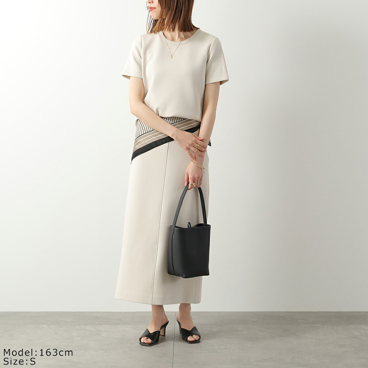 【最大2万円OFFクーポン対象・8/18限定】S MAX MARA エス マックスマーラ スカート CADMIO カドミオ レディース スキューバ ジャージー ストレッチ Iライン ロング丈 セットアップ可能 auc-marks-run-10568148 インポートセレクトmusee サンプル画像3