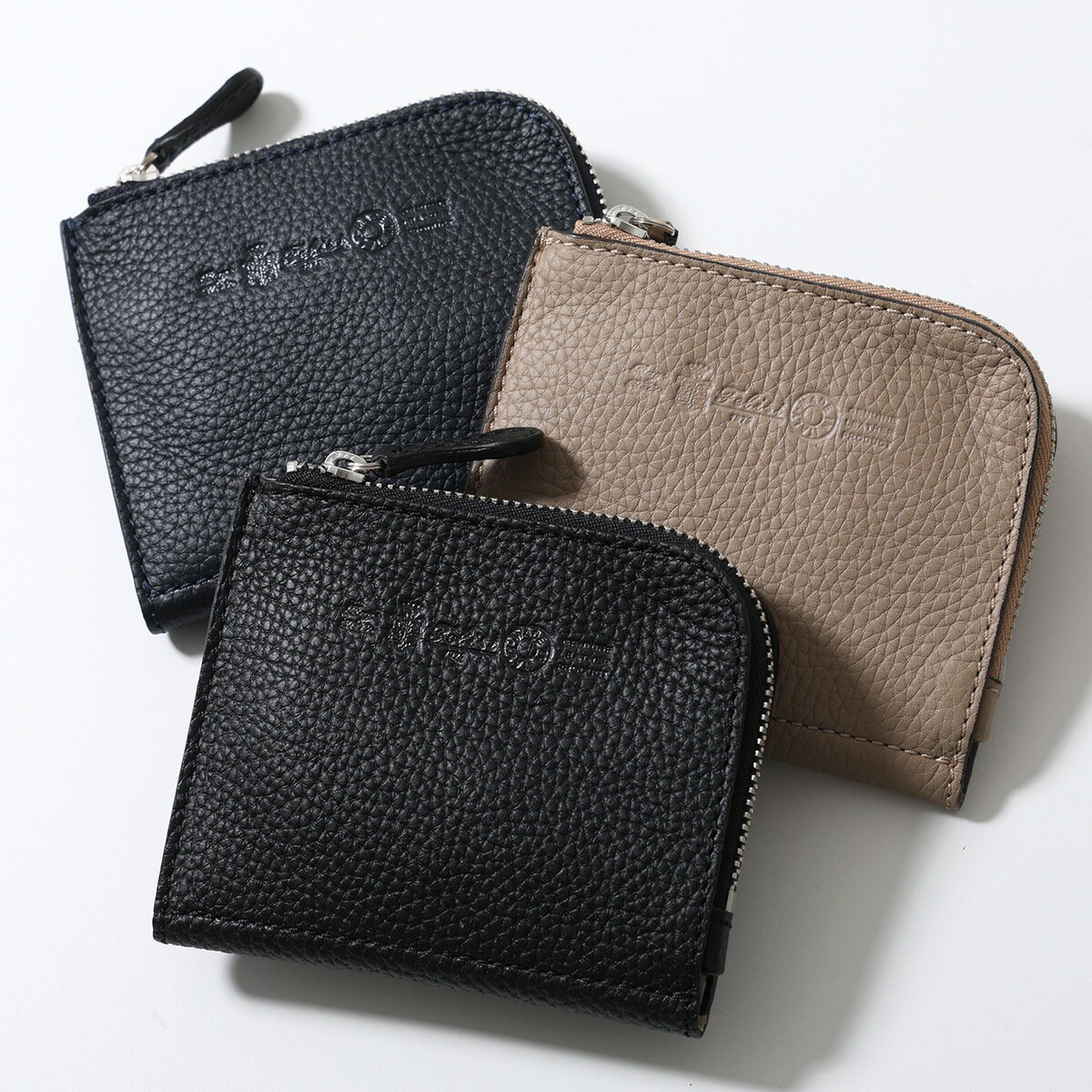 U, 吉 - Felisi フェリージ 二つ折り財布 1115/1/LD メンズ レザー ミニ財布 小銭入れあり ミニ ウォレット ロゴ