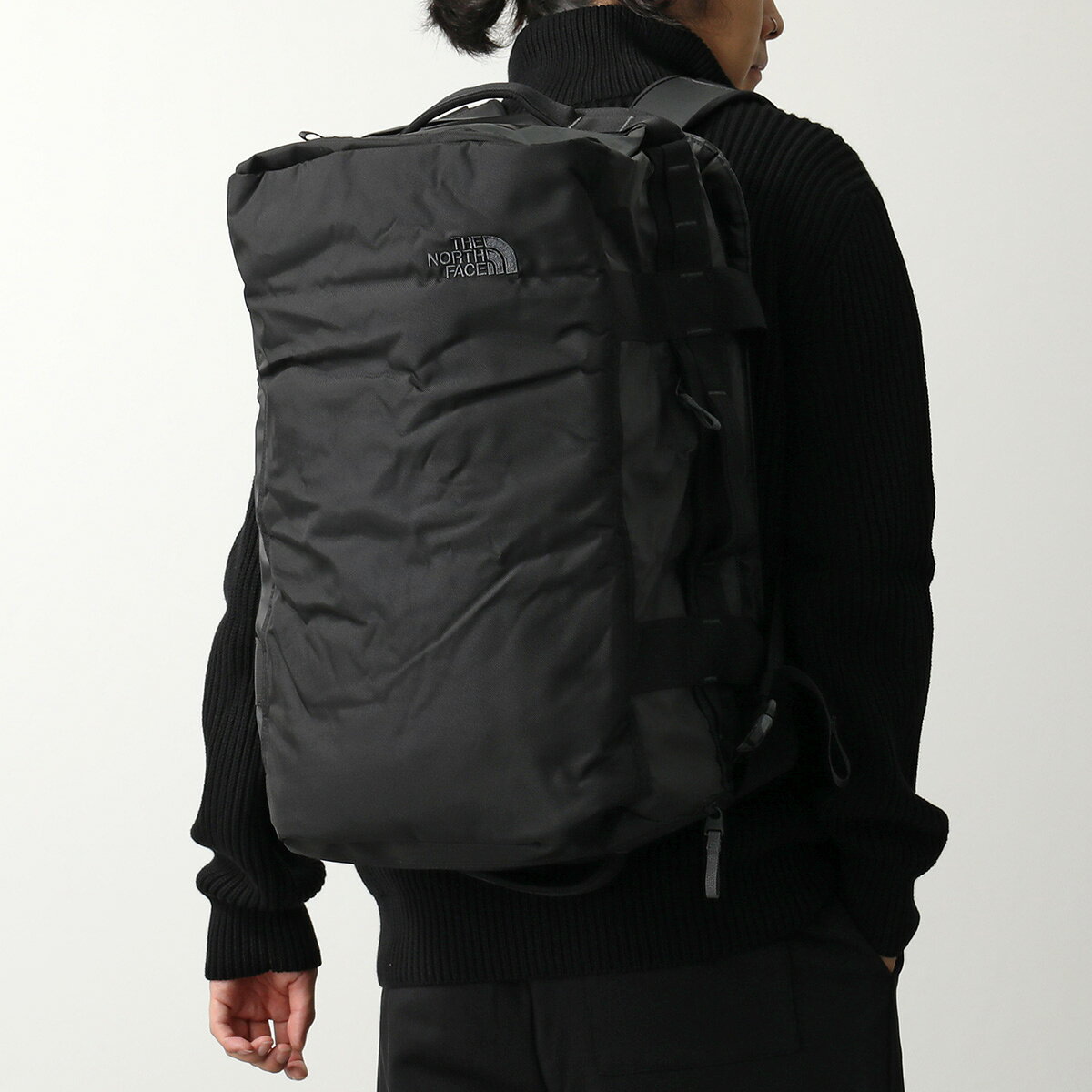 【訳あり】THE NORTH FACE ザノースフェイス バックパック BASE CAMP VOYAGER DUFFEL 42L ベースキャンプ NF0A52RQ NM82379 メンズ ダッフルバッグ 鞄 KT0/TNFBLACK/ASPHGR