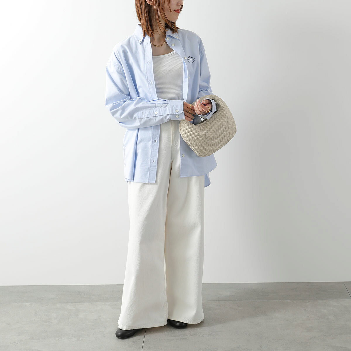 【6/10～6/11-1:59限定・ポイント2倍】 PRADA プラダ バレエシューズ 1F793N 038 ...
