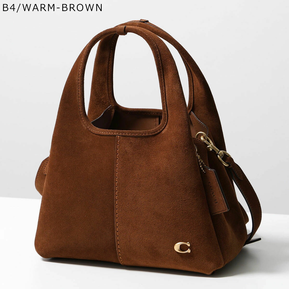 【6/10～6/11-1:59限定・ポイント2倍】 COACH コーチ ショルダーバッグ SUEDE LANA...