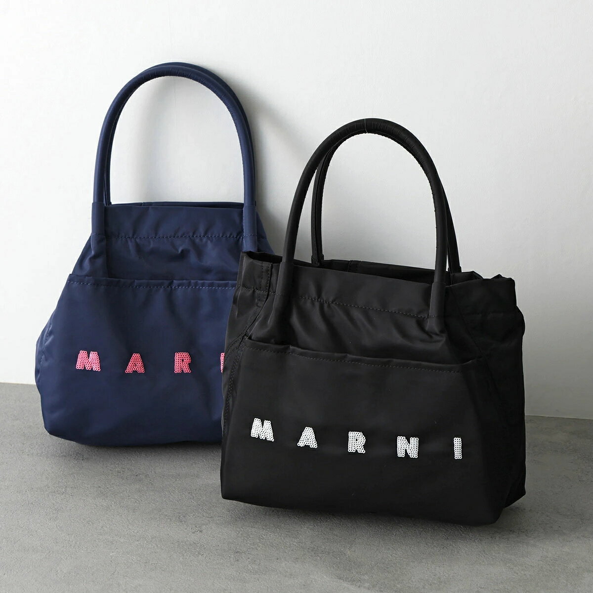 楽天市場】マルニ バッグ（カラーネイビー）（バッグ｜バッグ・小物