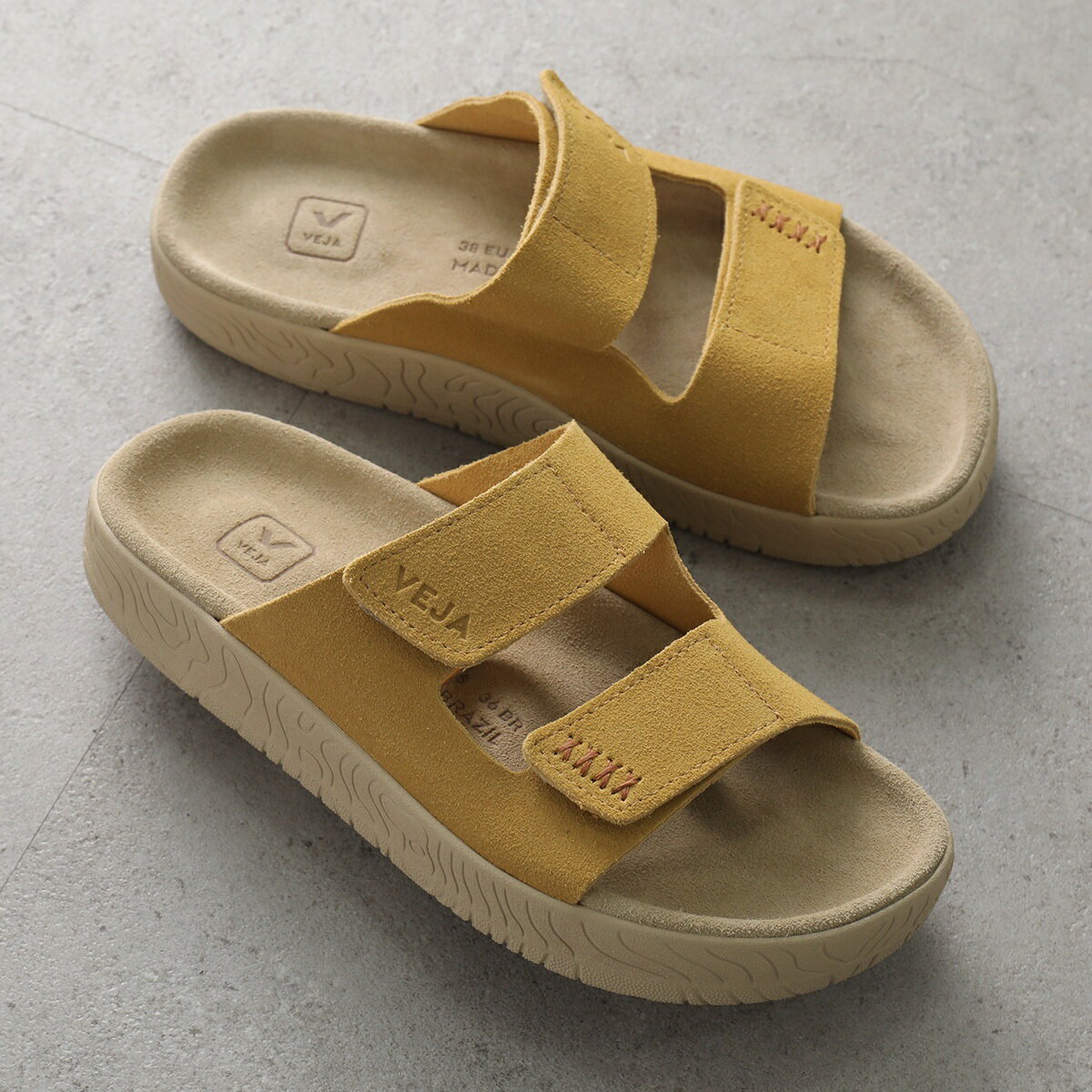 VEJA ヴェジャ サンダル ETNA SUEDE SOFT エトナ スウェード SA3221355 レディース フラット シューズ 靴 OCRE-ALMOND
