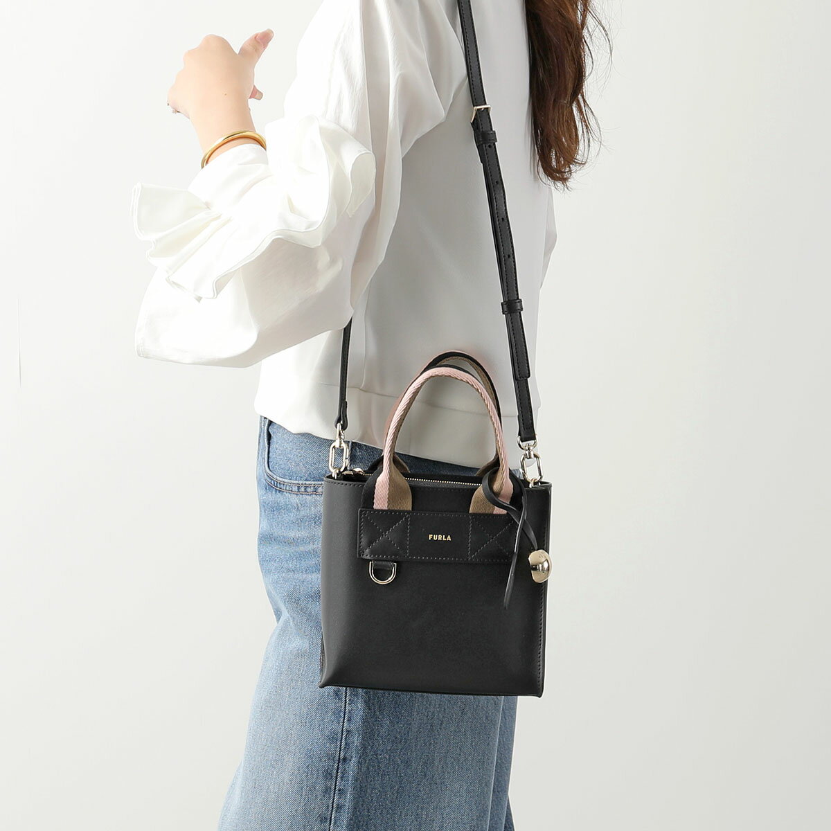 Rakuten - Furla フルラ ショルダーバッグ DIVIDE IT MINI ディバイデッド ミニ WB02068 BX4467 レディース ハンドバッグ 鞄 TON00/TONI-NERO WB02068_BX4467_1007_TON00