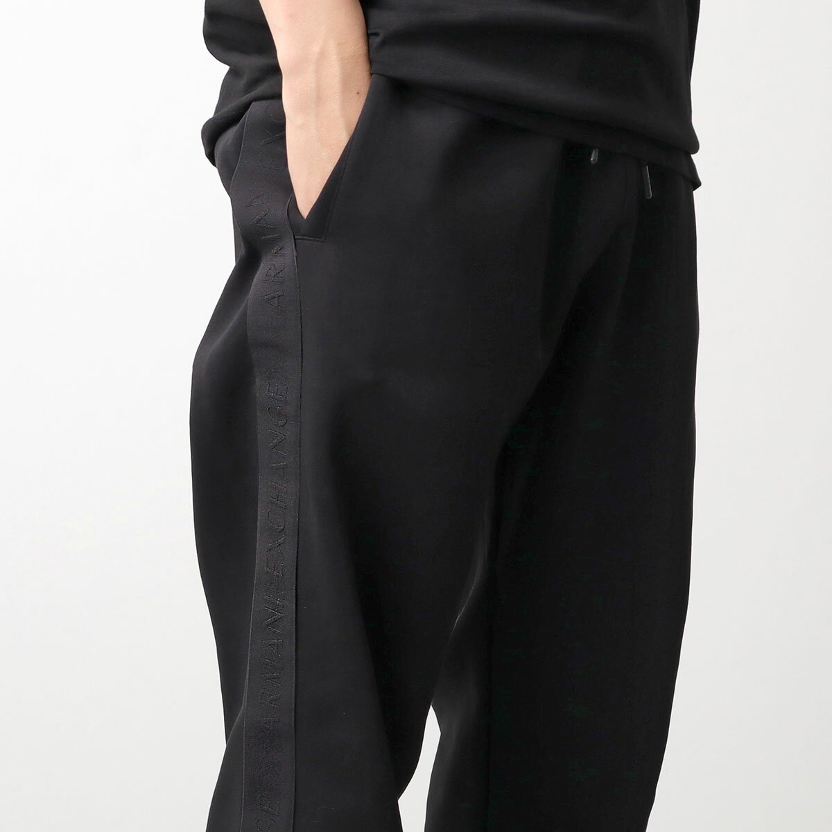 Rakuten - A/X ARMANI EXCHANGE アルマーニ エクスチェンジ スウェットパンツ XM001301 AF10818 メンズ サイドライン ジョガーパンツ UC001/BLACK