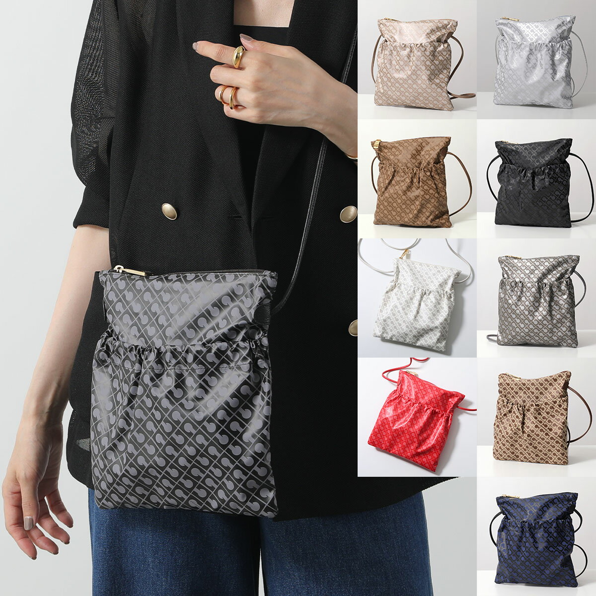 GHERARDINI ゲラルディーニ ショルダーバッグ SOFTY ソフティ FLAT CROSSBODY GH0231 レディース クロスボディ フラット ポシェット ミニバッグ 鞄