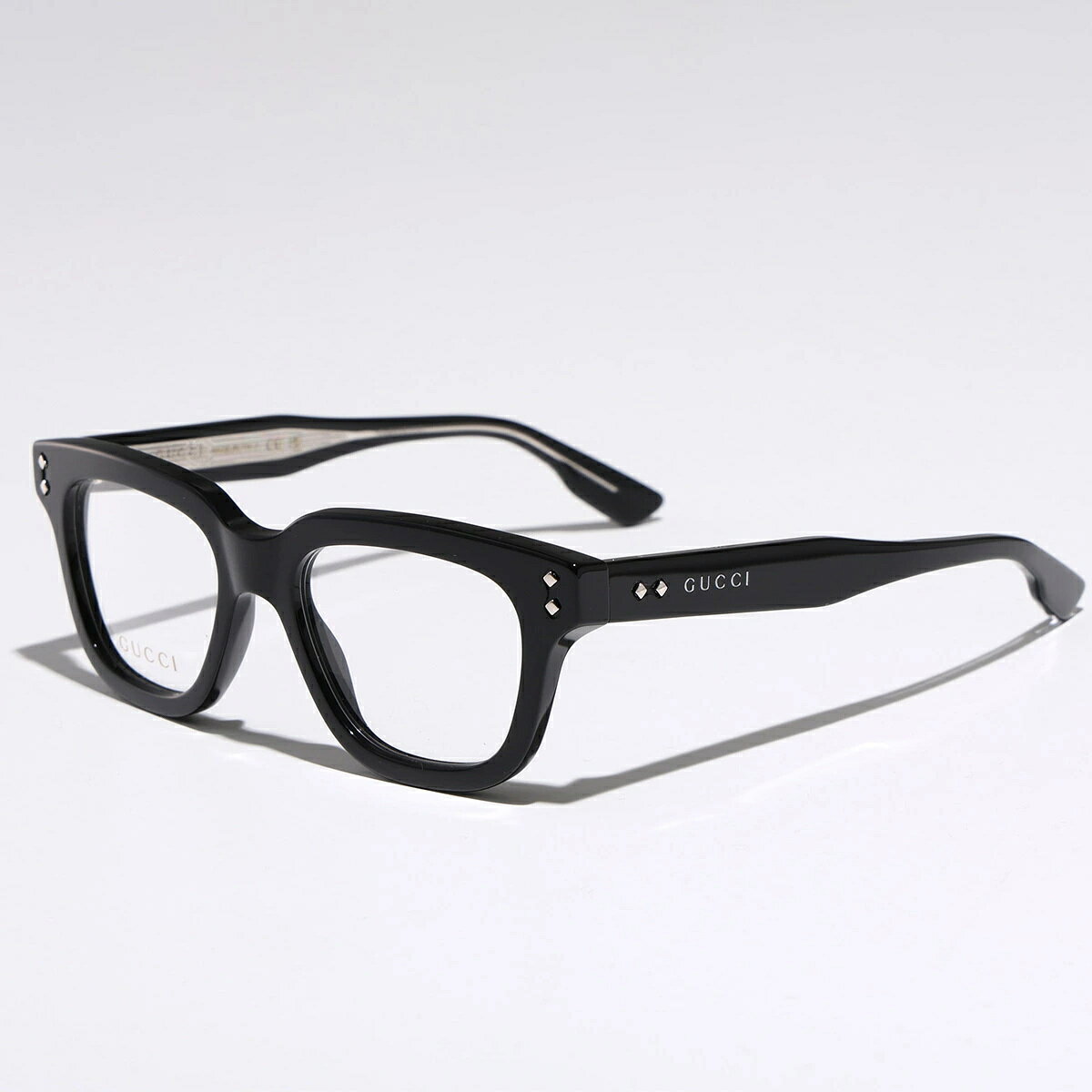 GUCCI グッチ メガネ GG1219O メンズ レディース ウェリントン型 セルフレーム フ...