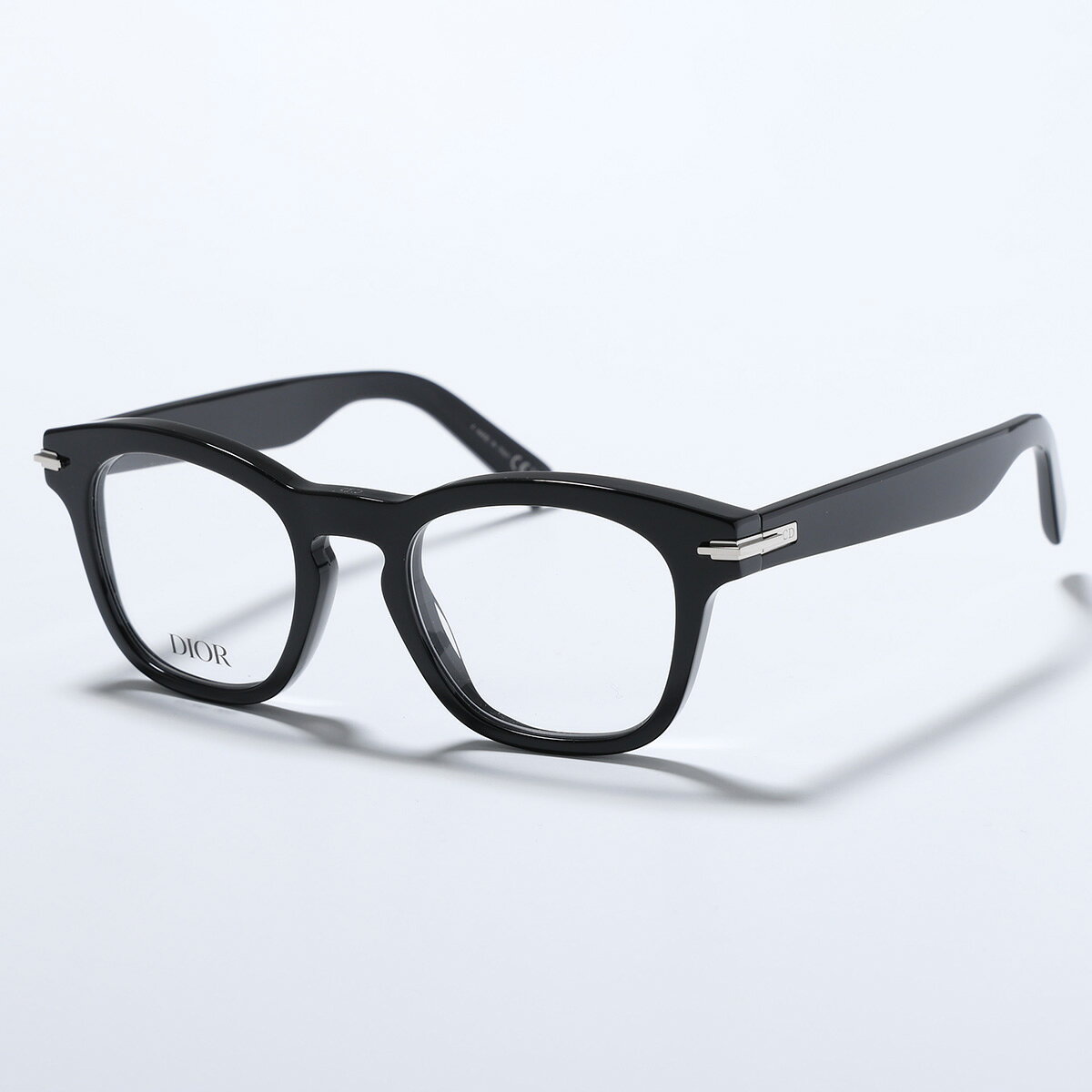 Dior ディオール メガネ DiorBlackSuitO S211 1000 DM50096I 001 メンズ スクエア型 セルフレーム 黒縁 めがね 眼鏡 アイウェア ブラック