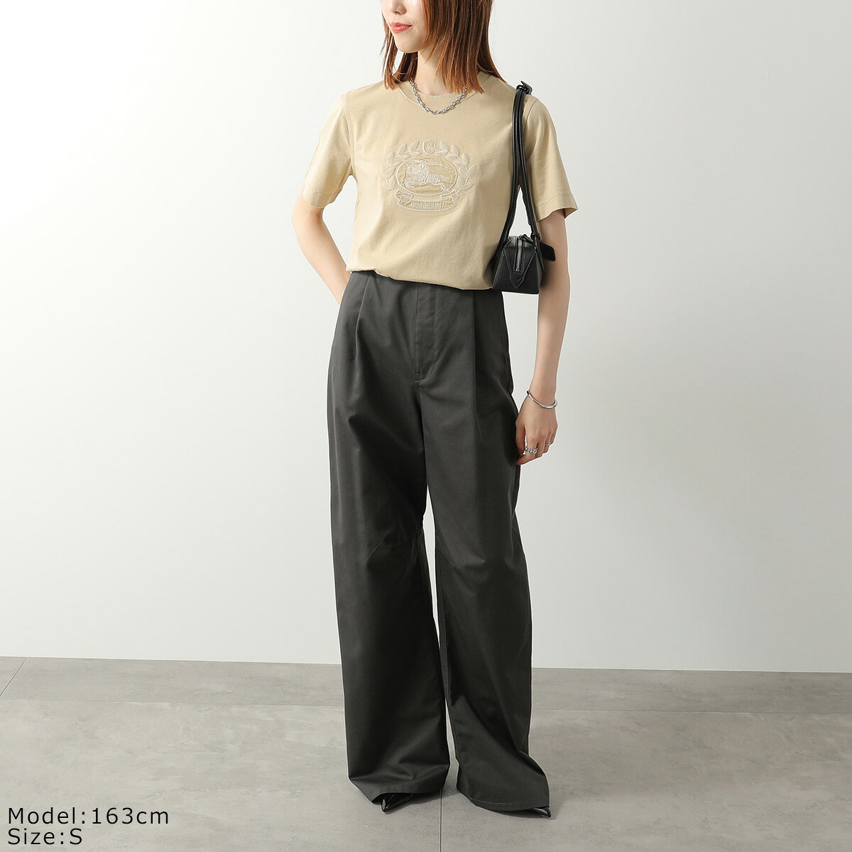 BURBERRY バーバリー Tシャツ 8093654 レディース ナイト エンブレム 刺繍 コットン 半袖 カットソー B86 auc-marks-run-10573104 インポートセレクトmusee サンプル画像2