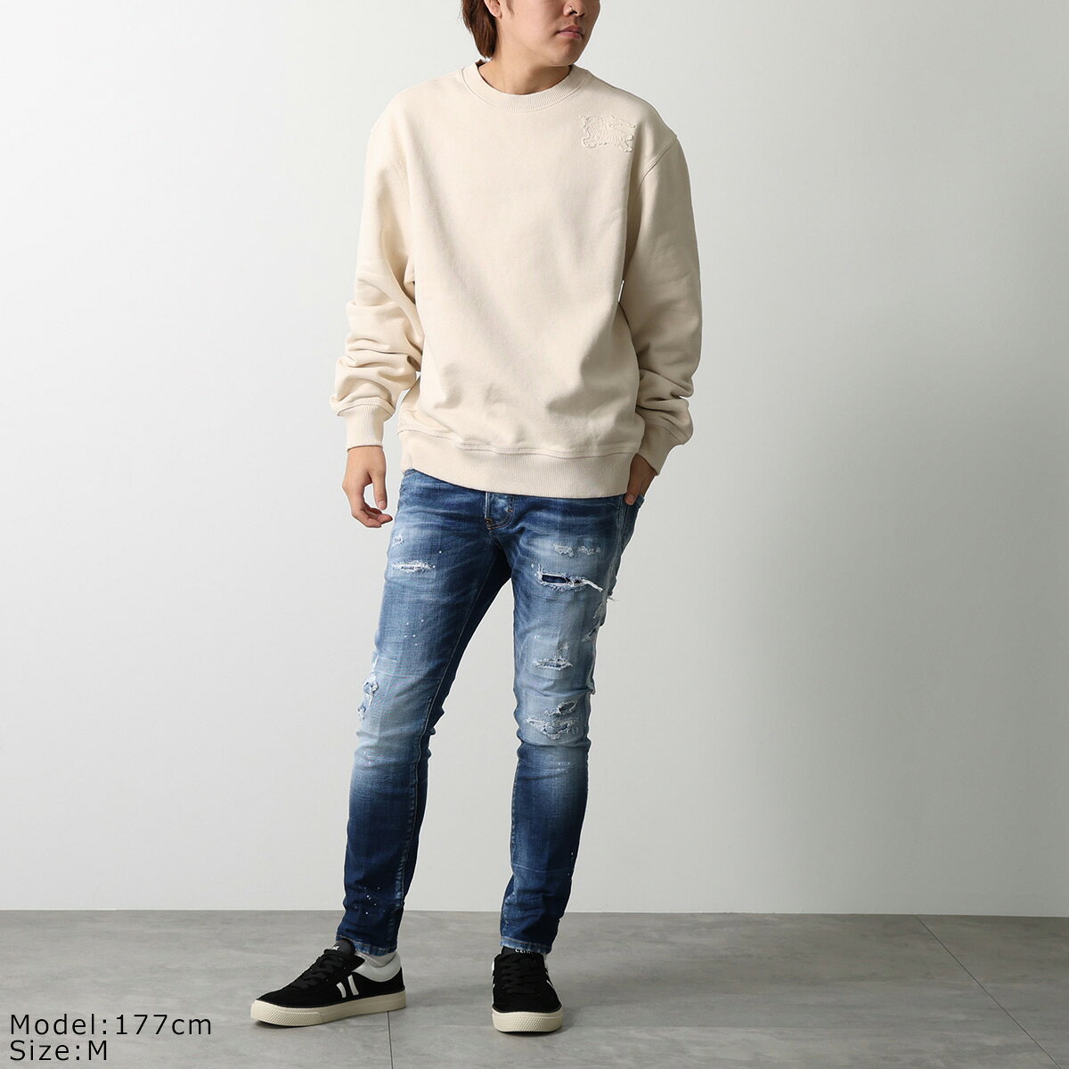 BURBERRY バーバリー トレーナー 8084942 メンズ スウェット 長袖 馬上の騎士 クルーネック 裏起毛 B7348 auc-marks-run-10573263 インポートセレクトmusee サンプル画像2