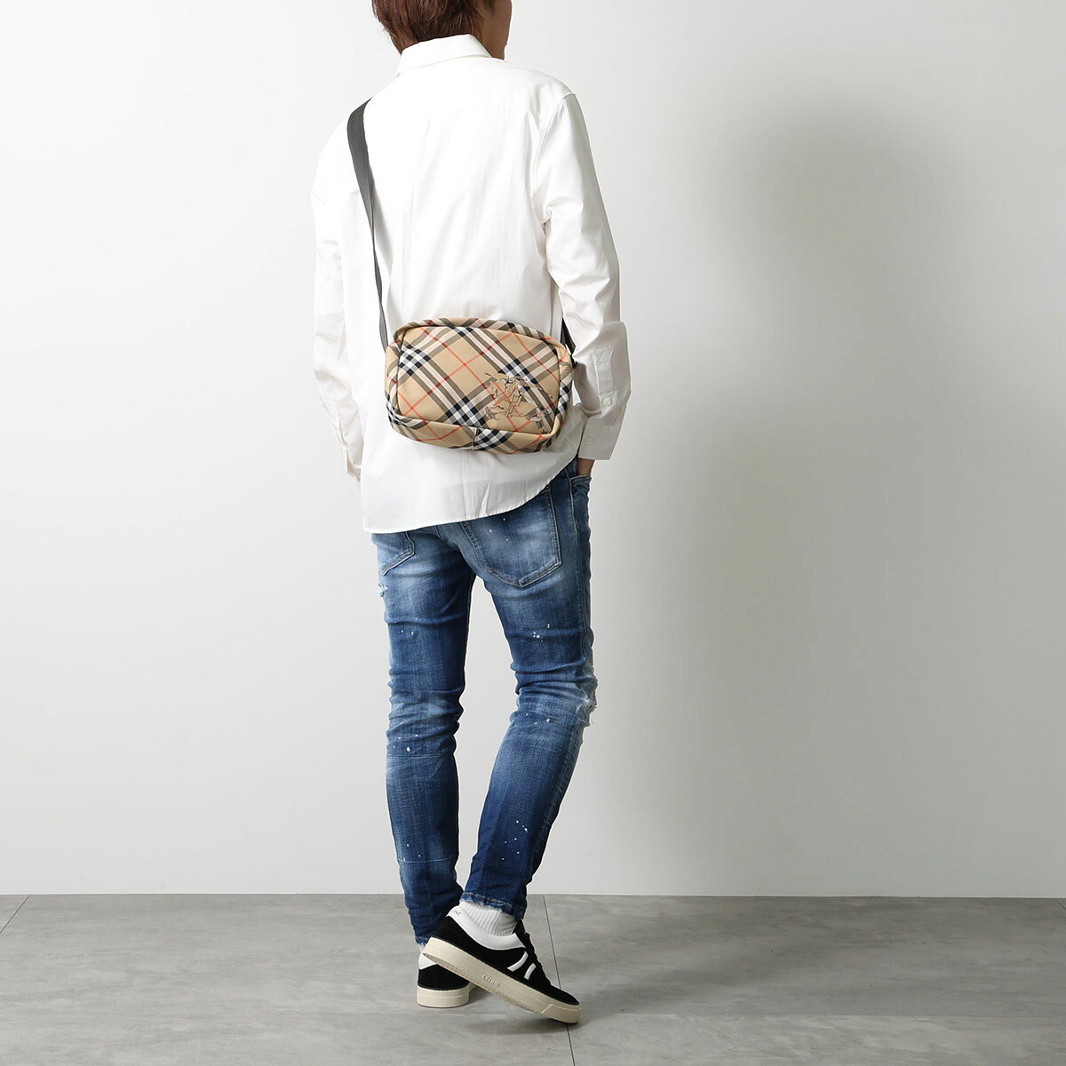 最大2万円OFF ・9 18限定 BURBERRY バーバリー ショルダーバッグ 8091320 メンズ チェック柄 クロスボデ auc-marks-run-10573336 インポートセレクトmusee サンプル画像2