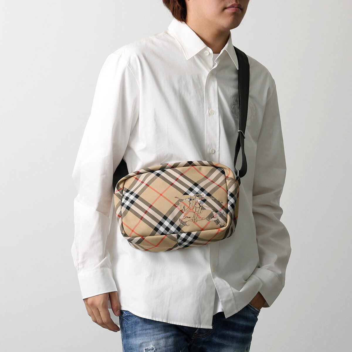 最大2万円OFF ・9 18限定 BURBERRY バーバリー ショルダーバッグ 8091320 メンズ チェック柄 クロスボデ auc-marks-run-10573336 インポートセレクトmusee サンプル画像3
