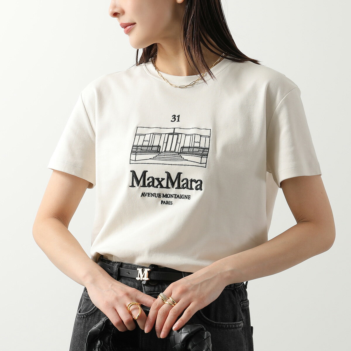MaxMara Tシャツ Lサイズ 楽天市場】マックスマーラ tシャツ（サイズ（S/M/L）M）の通販