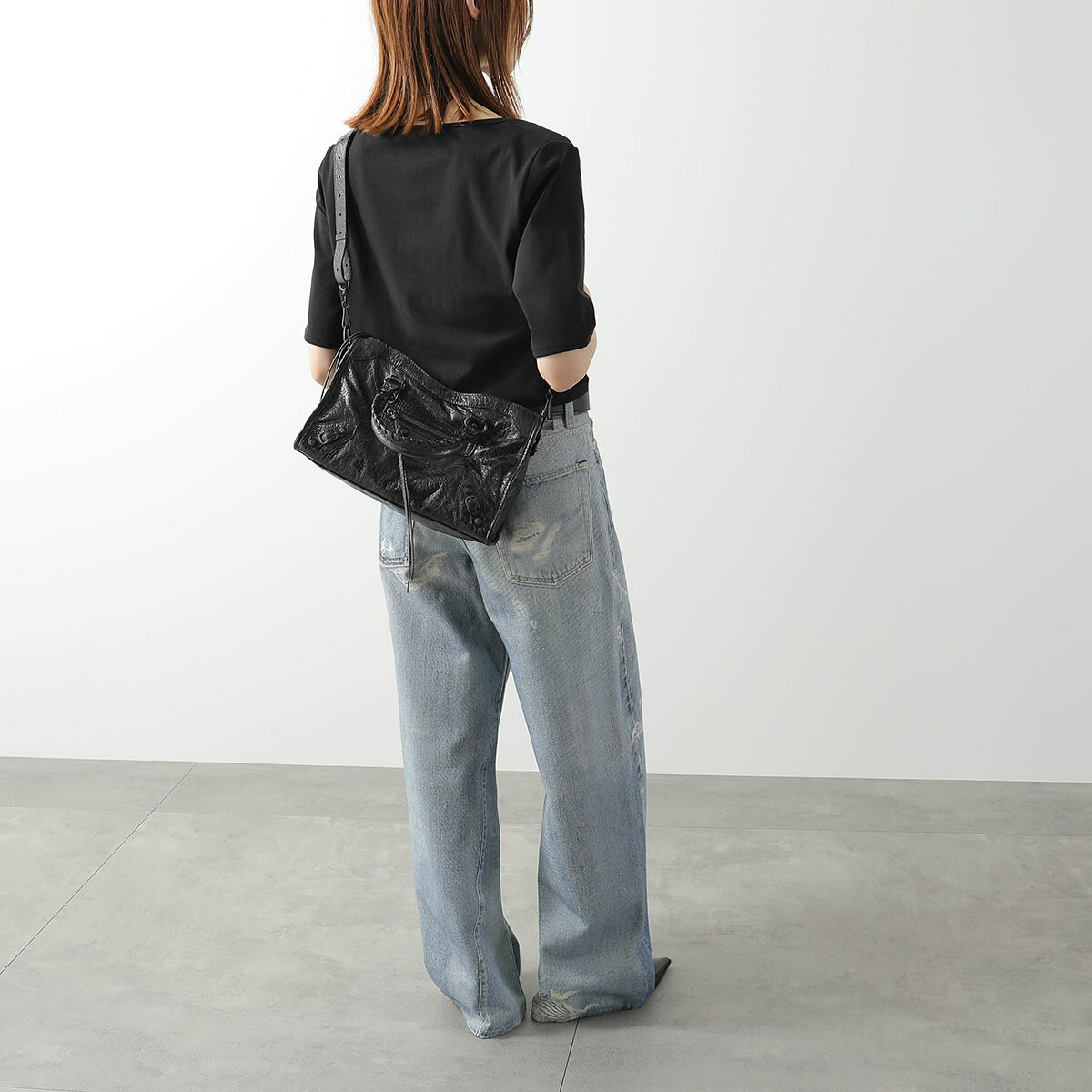 BALENCIAGA バレンシアガ ハンドバッグ LE CITY SMALL ル シティ スモール 811442 2ABEK レディース レザー ショルダーバッグ 鞄 1000/BLACK 8114422ABEK1000【dc_kikaku】