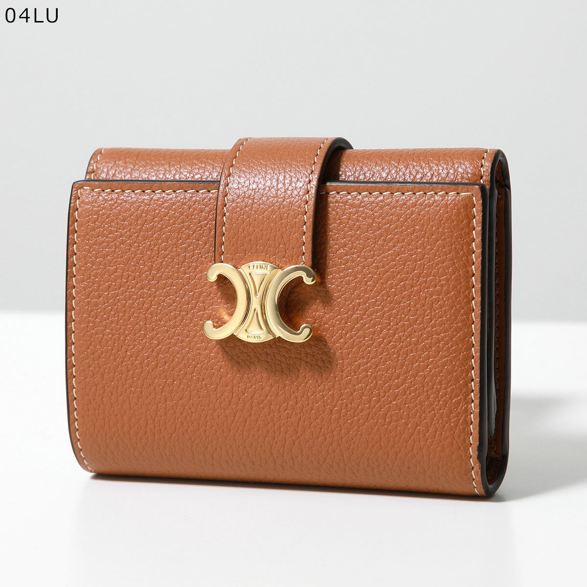 【最大2万円OFFクーポン対象・8/15～8/16限定】CELINE セリーヌ 三つ折り財布 Fine Strap Wallet ファイン ストラップ ウォレット 10M963GHH.04LU 10M963GHH.38NO 10M963GHH.28PO 10M963GHH.10BL レディース トリオンフ ミニ財布