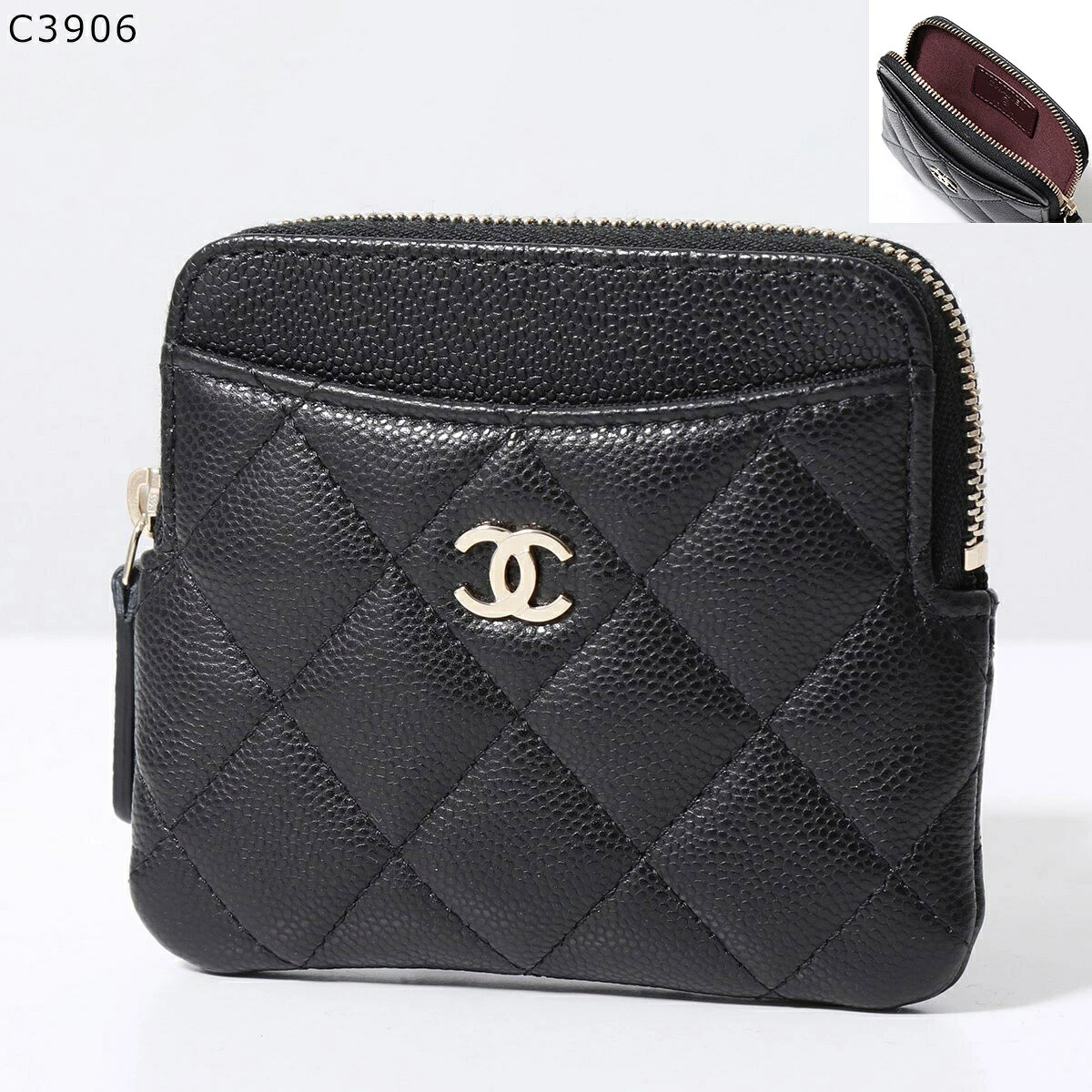 【最大2万円OFFクーポン対象・8/15～8/16限定】CHANEL シャネル コインケース AP2061 B10583 B23404 MATELASSE マトラッセ レディース キャビアスキン ココマーク カードケ ース フラグメントケース ミニ財布